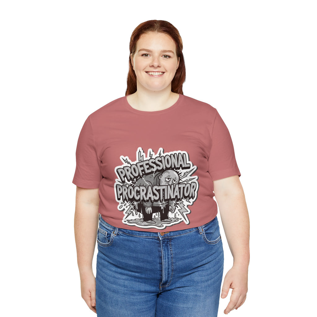 DIY Apparel | Professional Procrastinator T-Shirt — Funny Graphic Tee for Students & Office Workers
