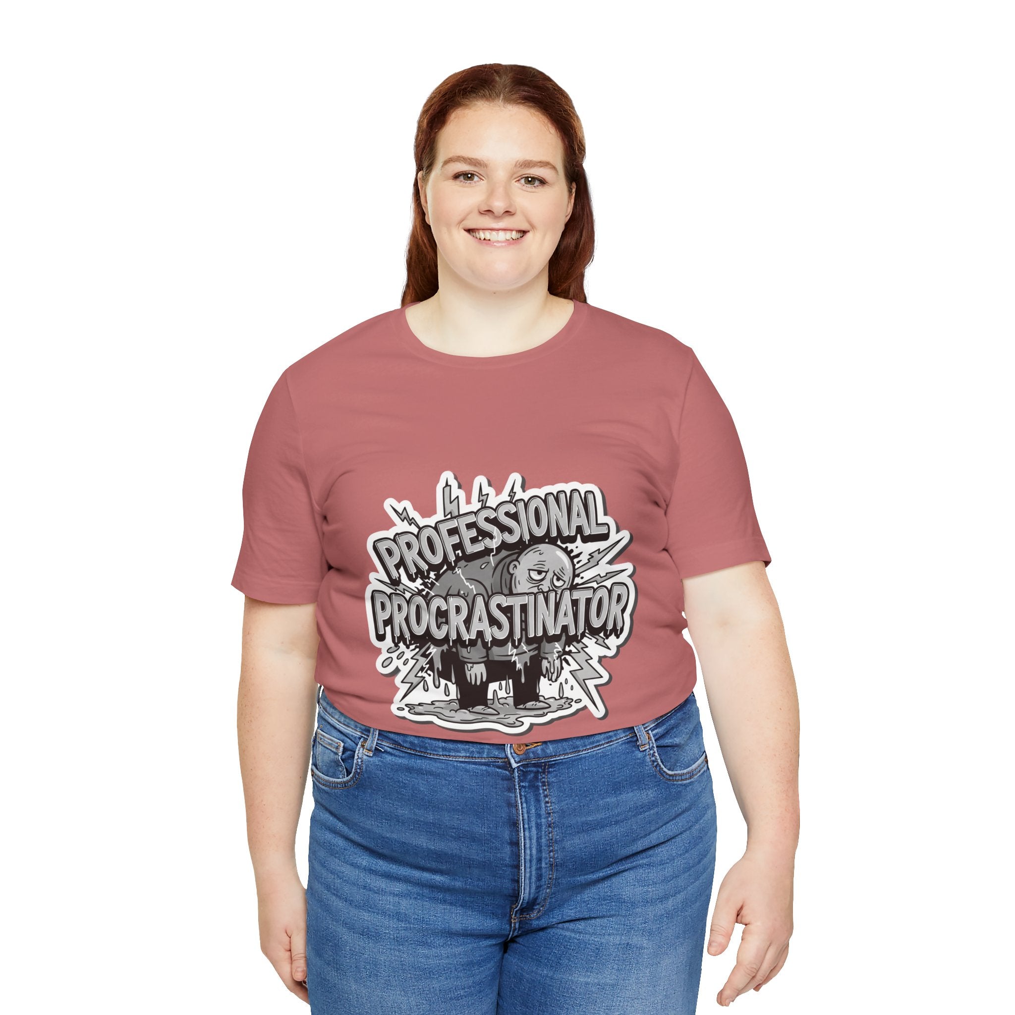 DIY Apparel | Professional Procrastinator T-Shirt — Funny Graphic Tee for Students & Office Workers