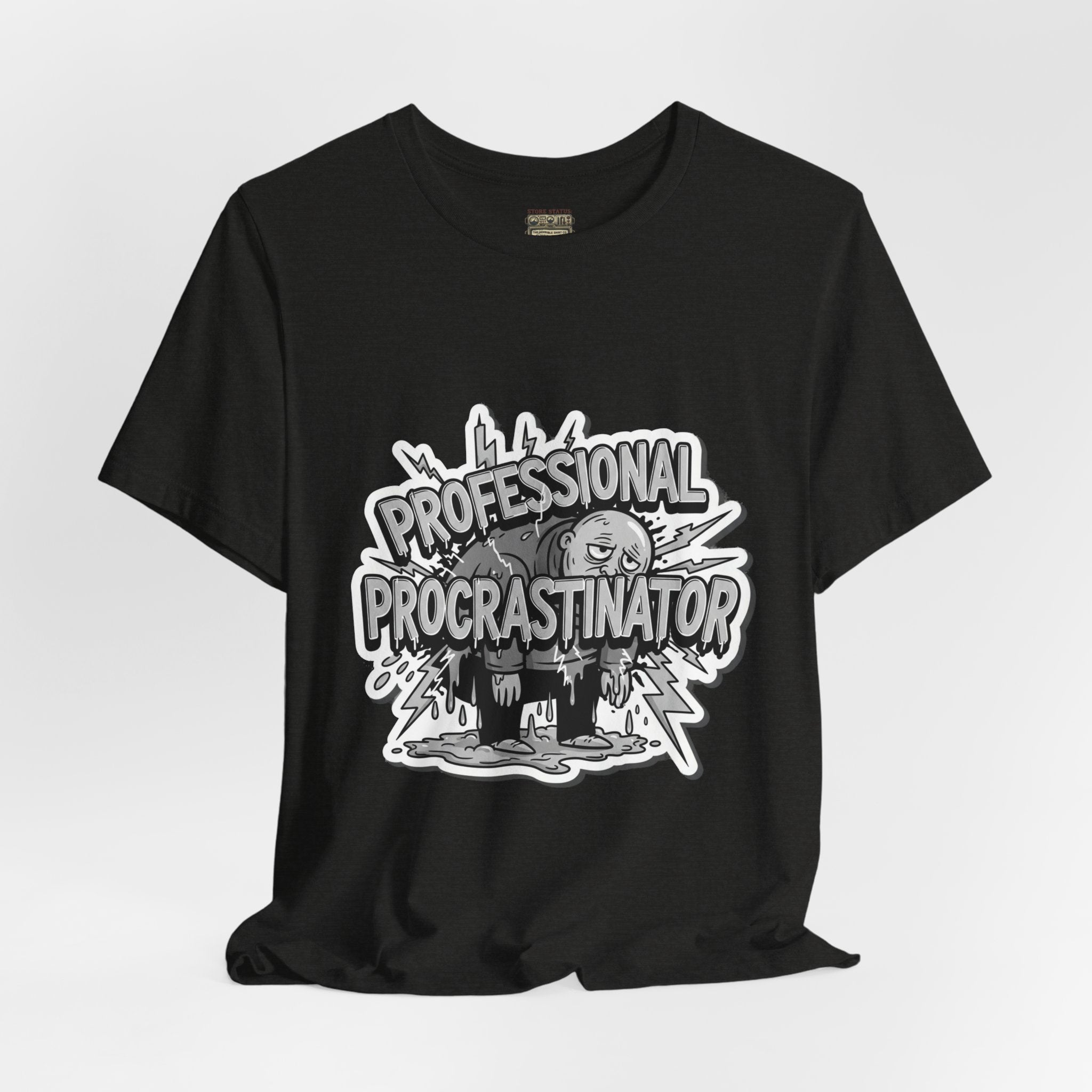 DIY Apparel | Professional Procrastinator T-Shirt — Funny Graphic Tee for Students & Office Workers