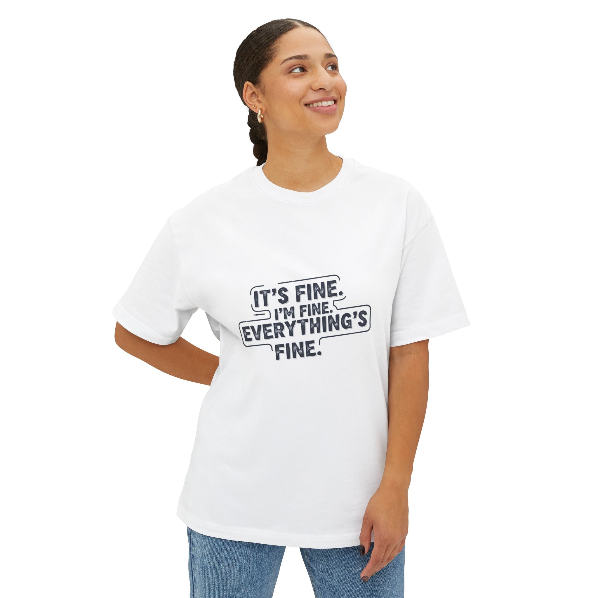 Its Fine Vintage Grunge Tee - Retro Distressed Style