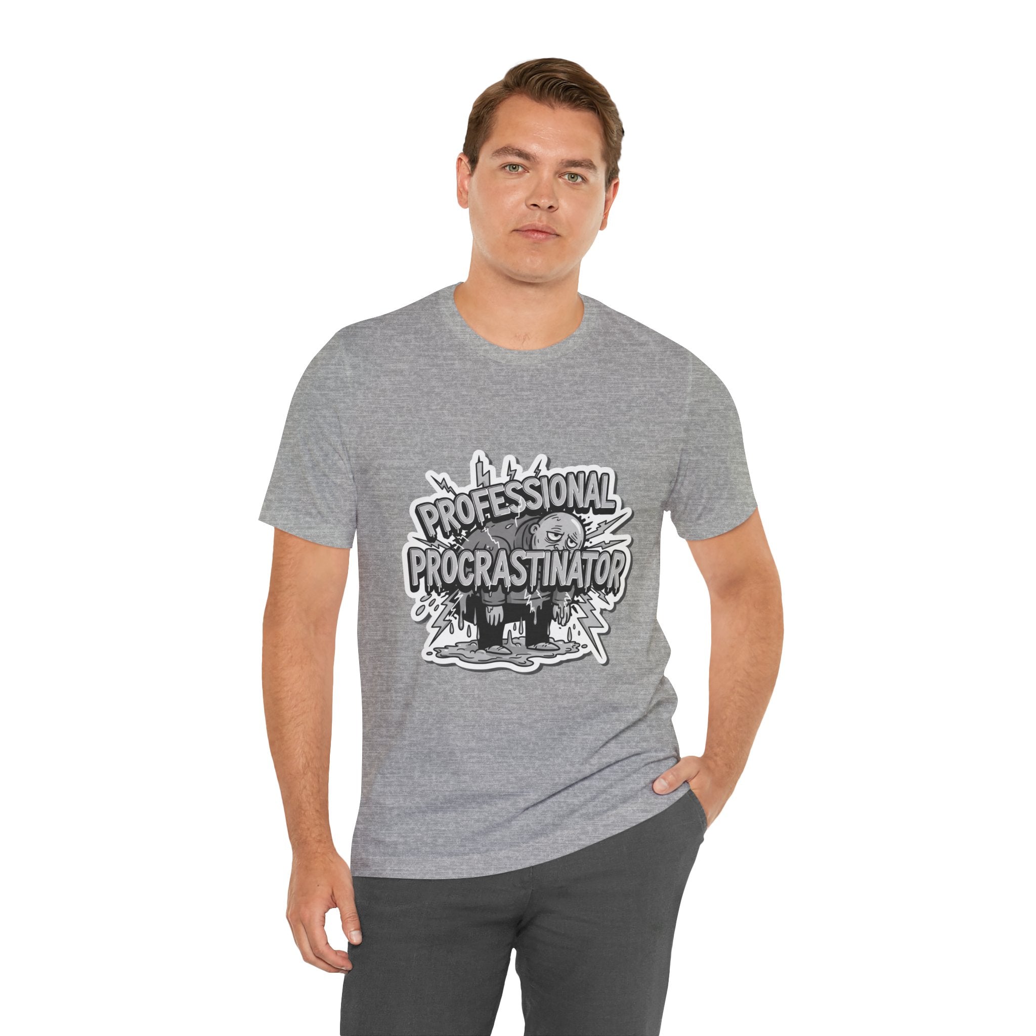 DIY Apparel | Professional Procrastinator T-Shirt — Funny Graphic Tee for Students & Office Workers