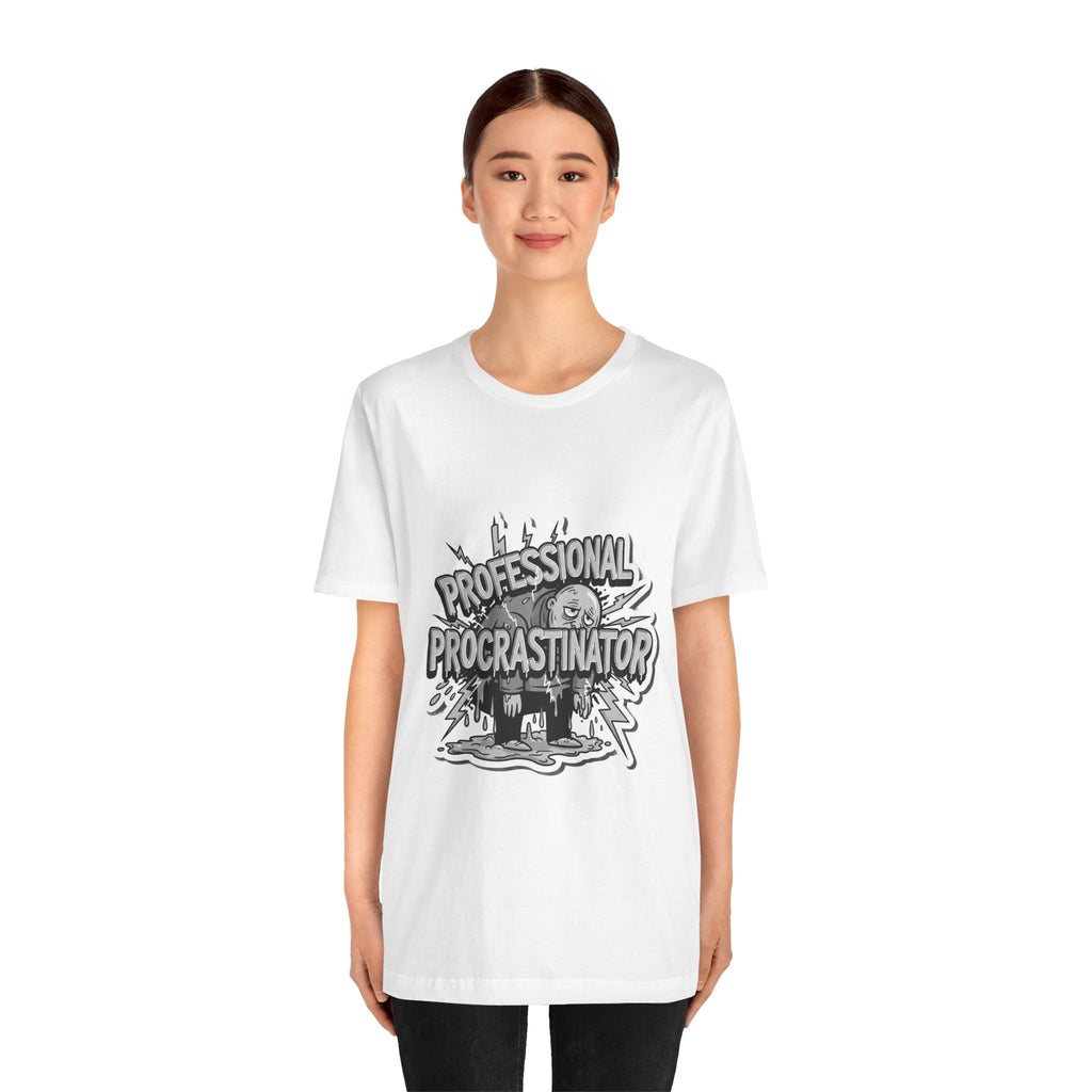 DIY Apparel | Professional Procrastinator T-Shirt — Funny Graphic Tee for Students & Office Workers