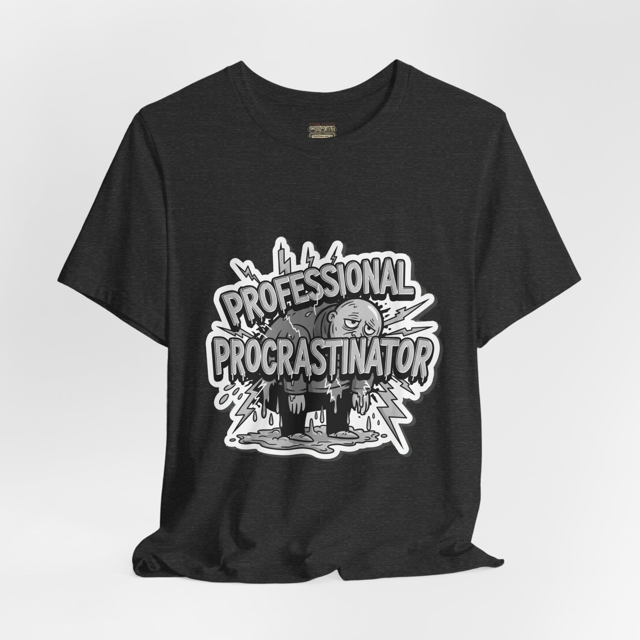 DIY Apparel | Professional Procrastinator T-Shirt — Funny Graphic Tee for Students & Office Workers