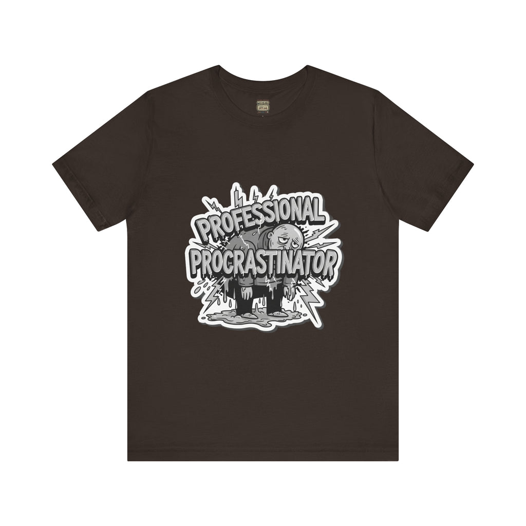 DIY Apparel | Professional Procrastinator T-Shirt — Funny Graphic Tee for Students & Office Workers