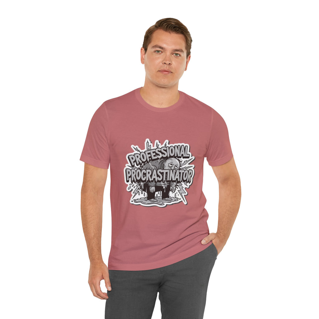 DIY Apparel | Professional Procrastinator T-Shirt — Funny Graphic Tee for Students & Office Workers