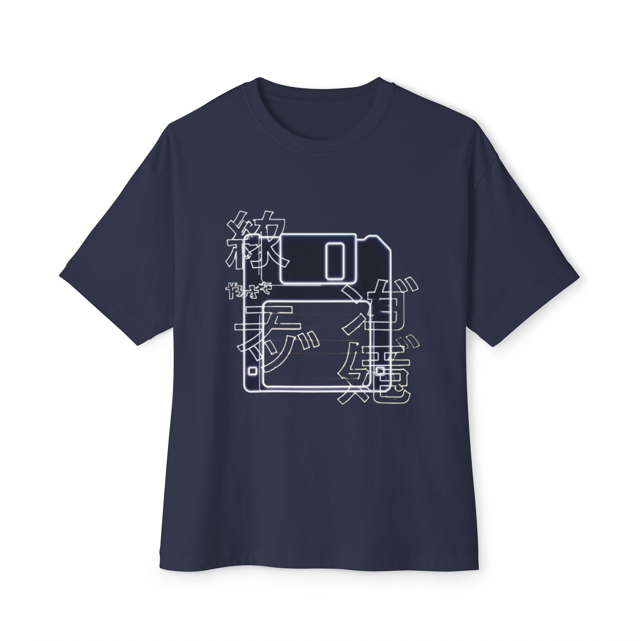Cyberpunk Floppy Disk Kanji Gradient Tee