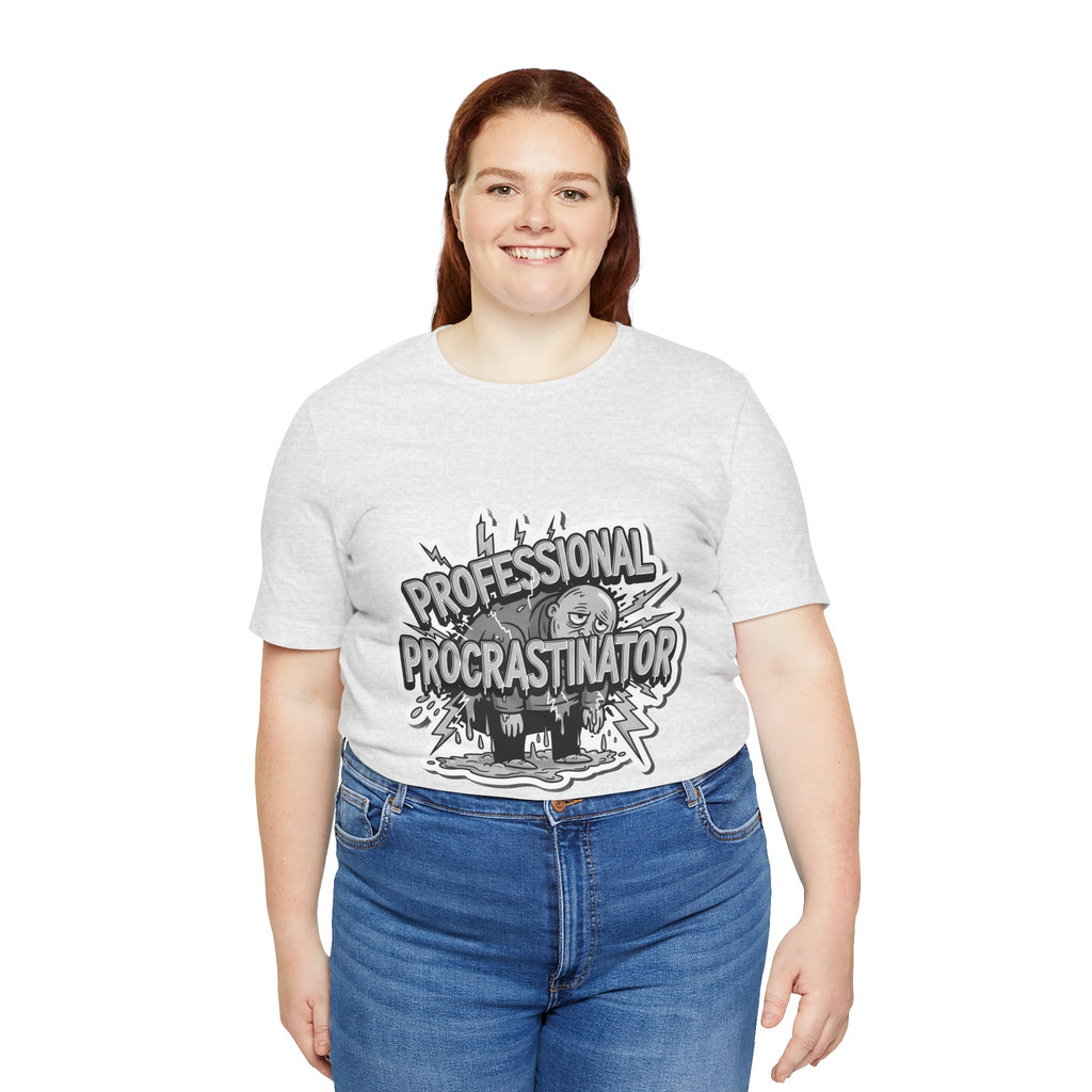 DIY Apparel | Professional Procrastinator T-Shirt — Funny Graphic Tee for Students & Office Workers