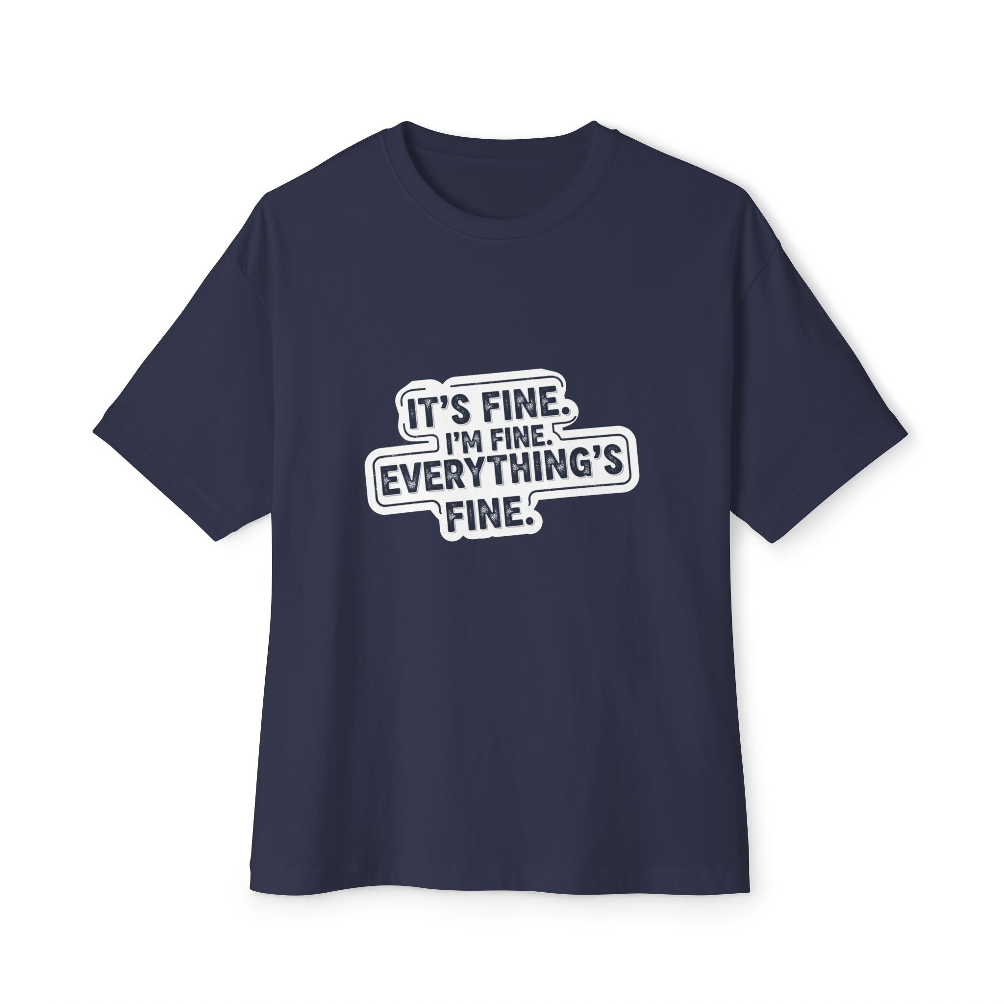 Its Fine Vintage Grunge Tee - Retro Distressed Style