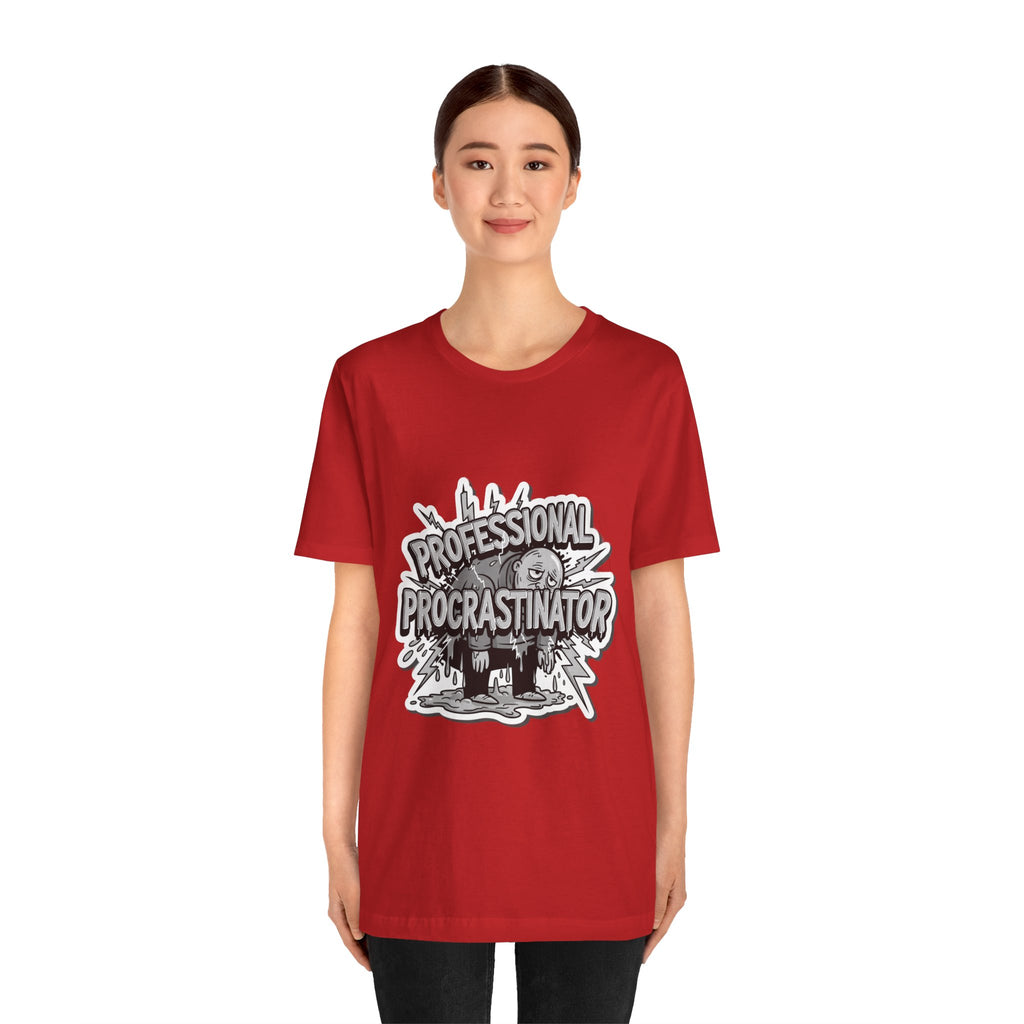 DIY Apparel | Professional Procrastinator T-Shirt — Funny Graphic Tee for Students & Office Workers