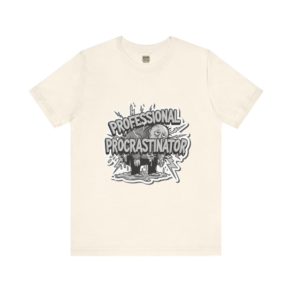DIY Apparel | Professional Procrastinator T-Shirt — Funny Graphic Tee for Students & Office Workers