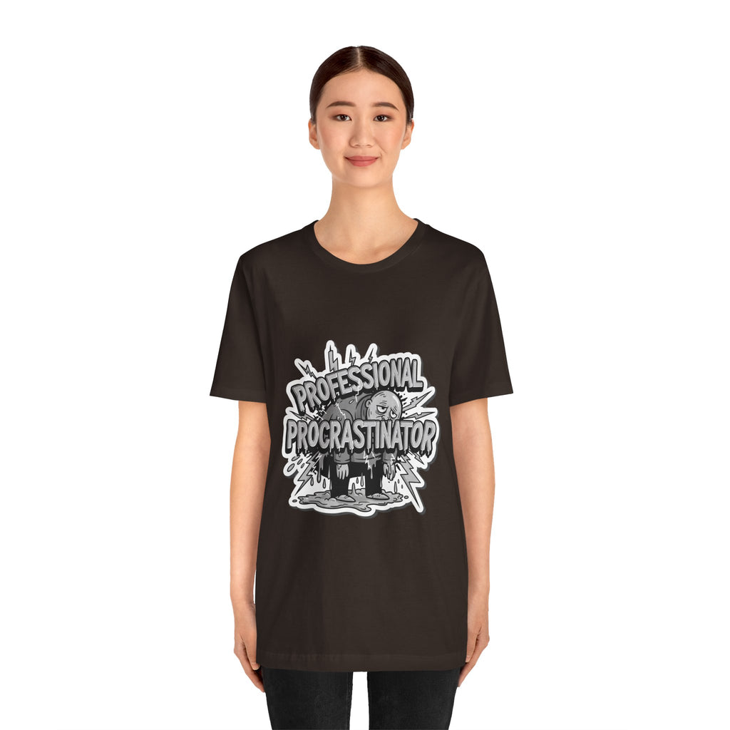 DIY Apparel | Professional Procrastinator T-Shirt — Funny Graphic Tee for Students & Office Workers