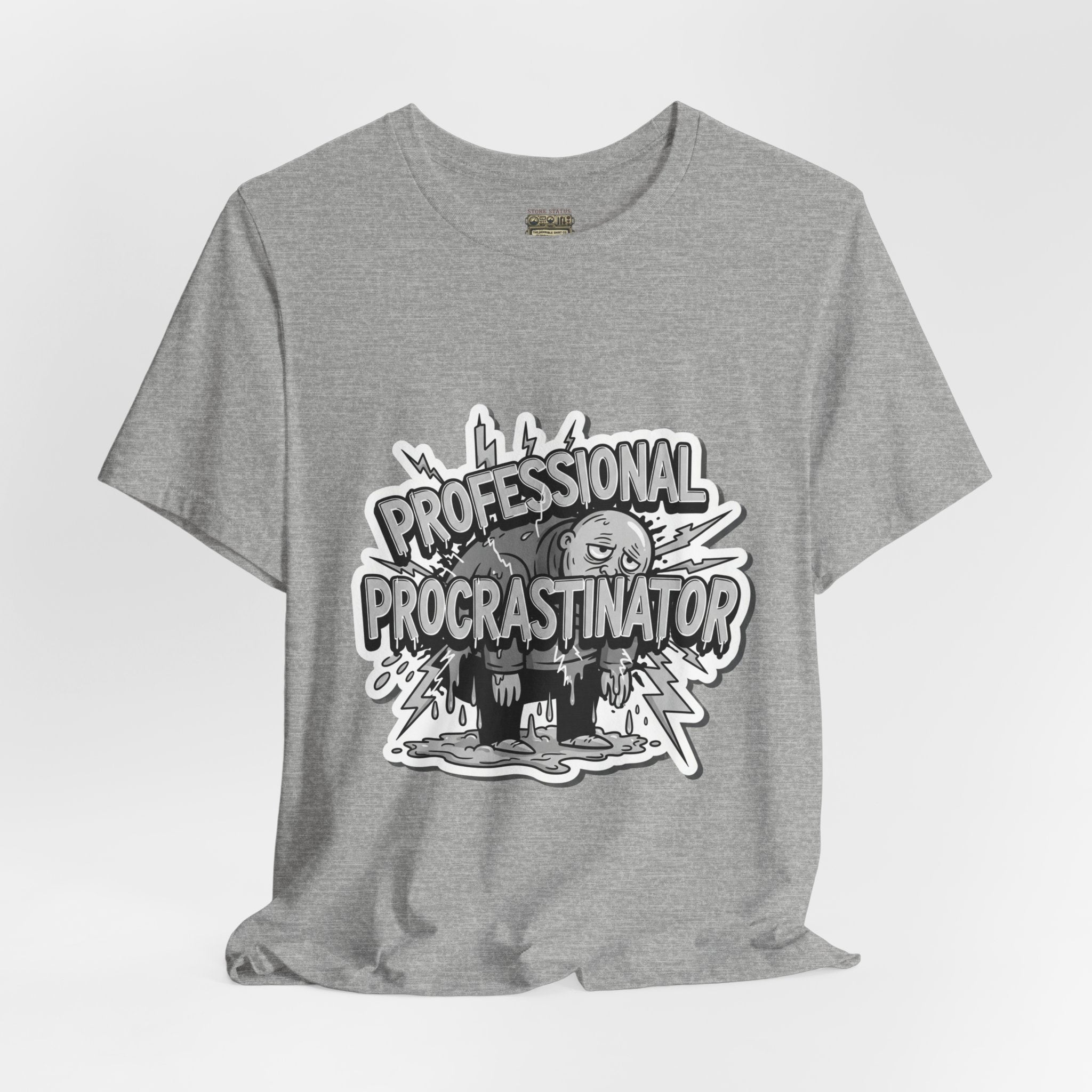 DIY Apparel | Professional Procrastinator T-Shirt — Funny Graphic Tee for Students & Office Workers