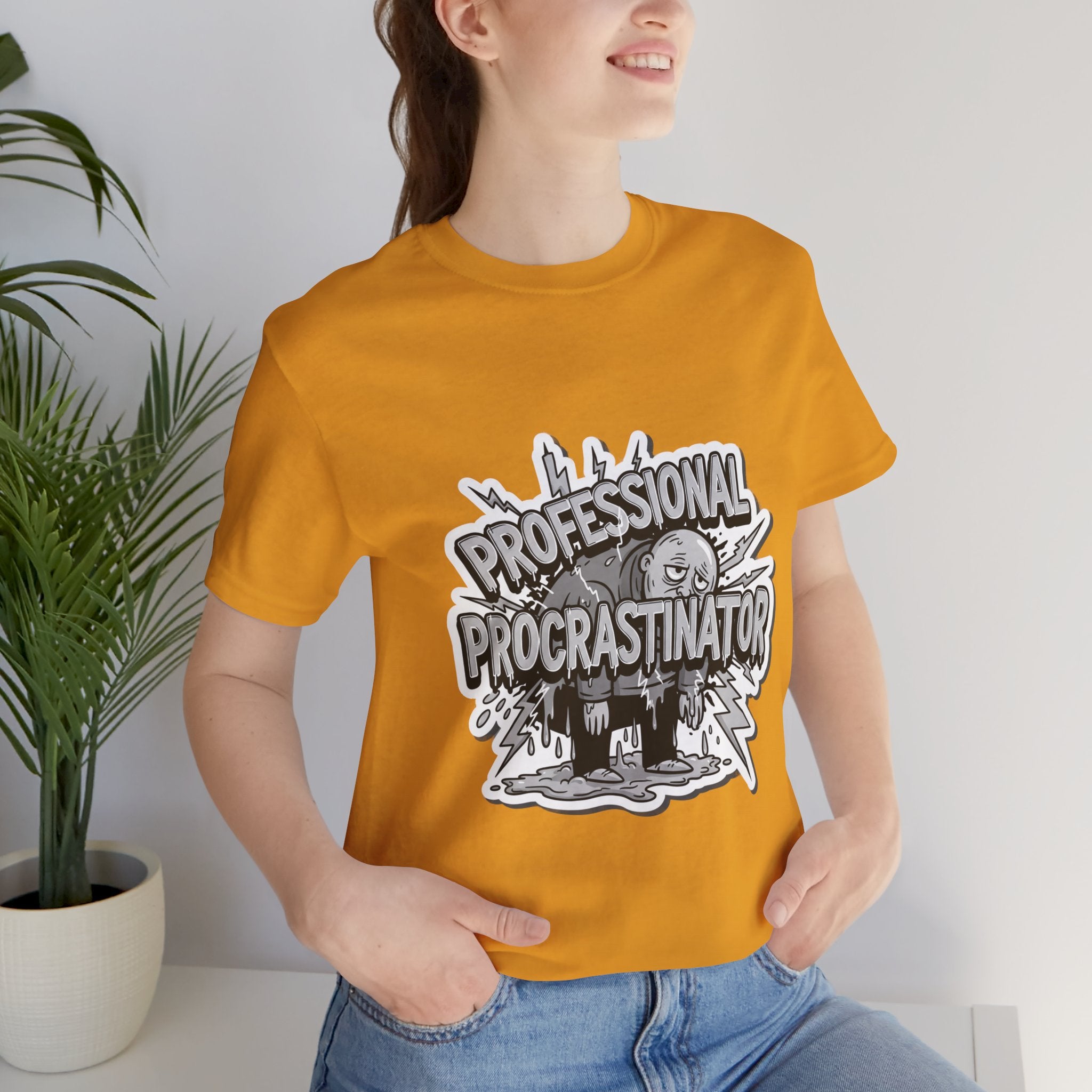 DIY Apparel | Professional Procrastinator T-Shirt — Funny Graphic Tee for Students & Office Workers