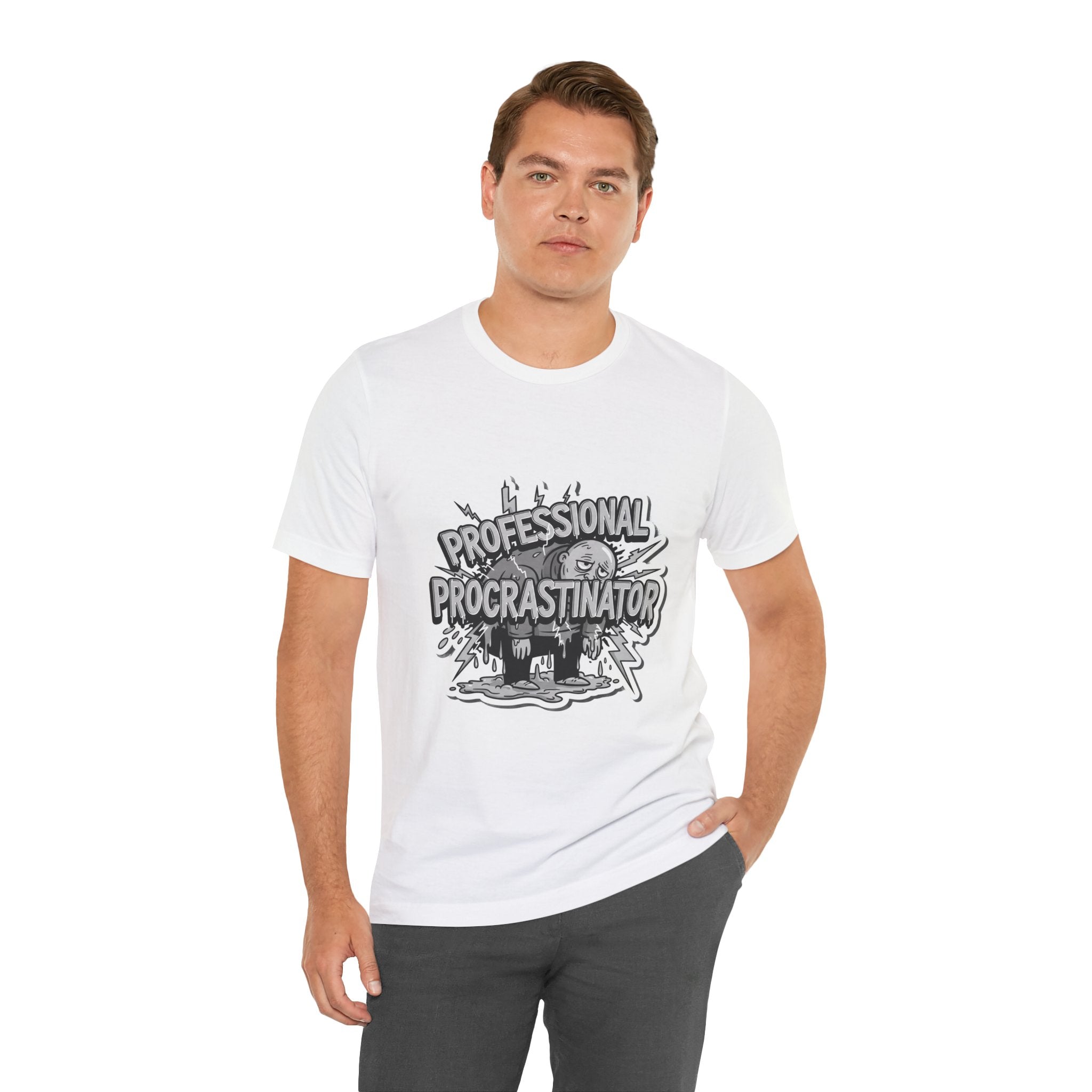 DIY Apparel | Professional Procrastinator T-Shirt — Funny Graphic Tee for Students & Office Workers
