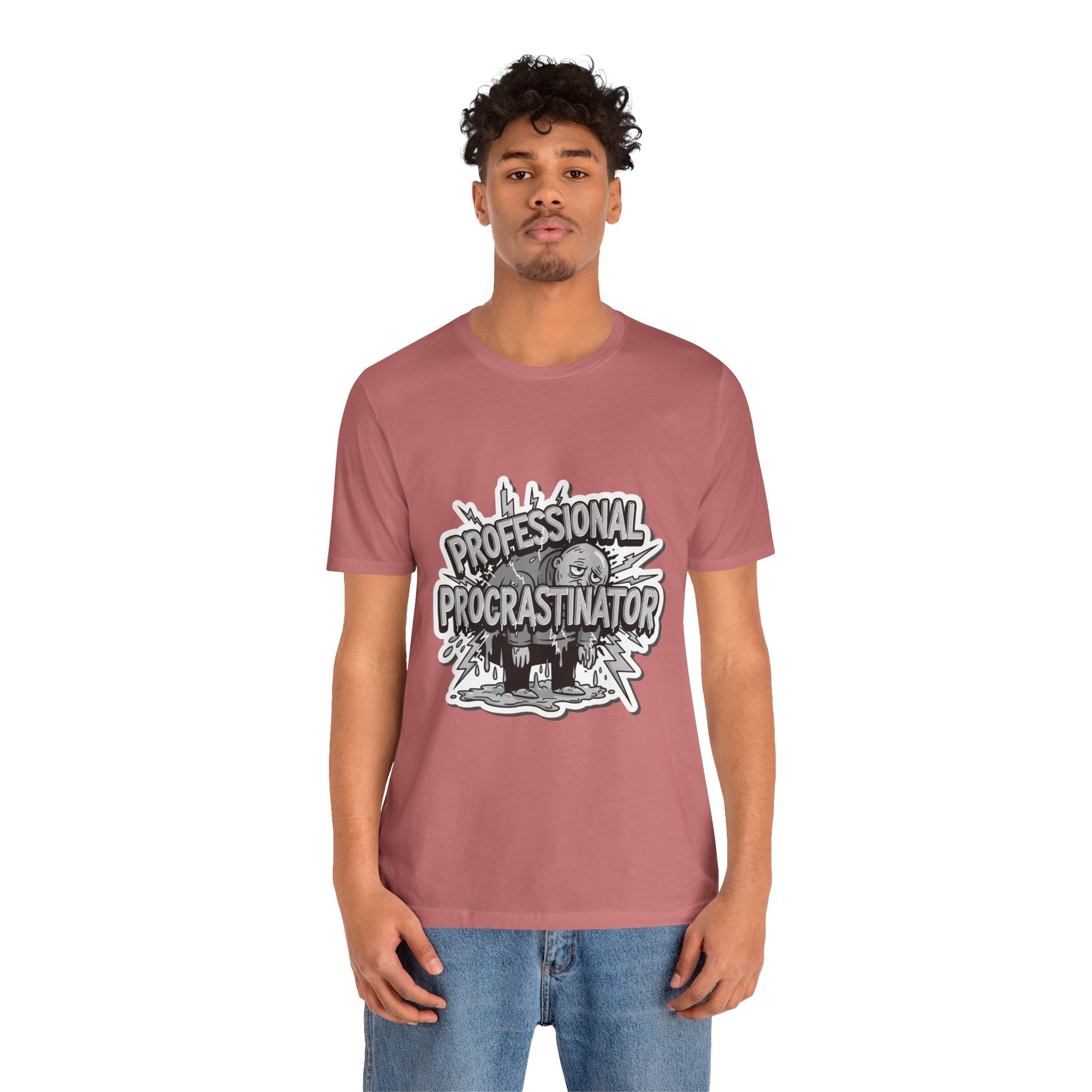 DIY Apparel | Professional Procrastinator T-Shirt — Funny Graphic Tee for Students & Office Workers
