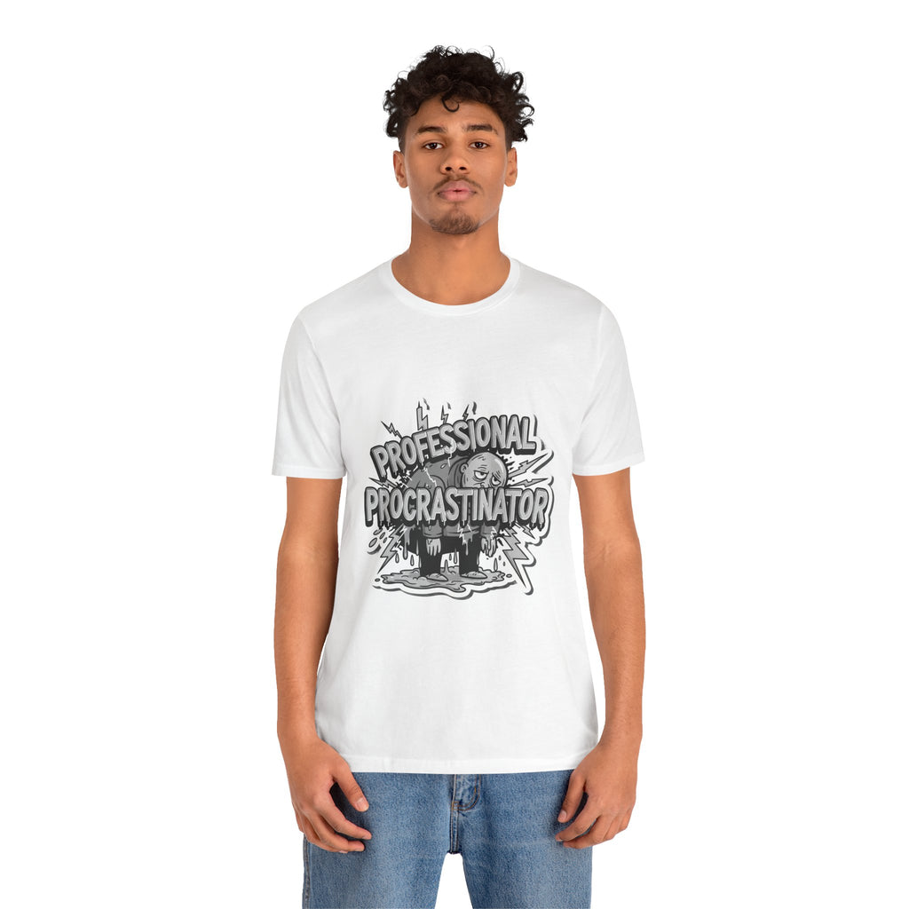 DIY Apparel | Professional Procrastinator T-Shirt — Funny Graphic Tee for Students & Office Workers