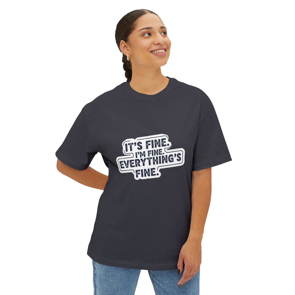 Its Fine Vintage Grunge Tee - Retro Distressed Style