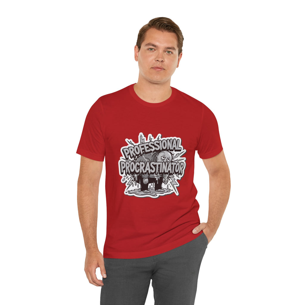 DIY Apparel | Professional Procrastinator T-Shirt — Funny Graphic Tee for Students & Office Workers