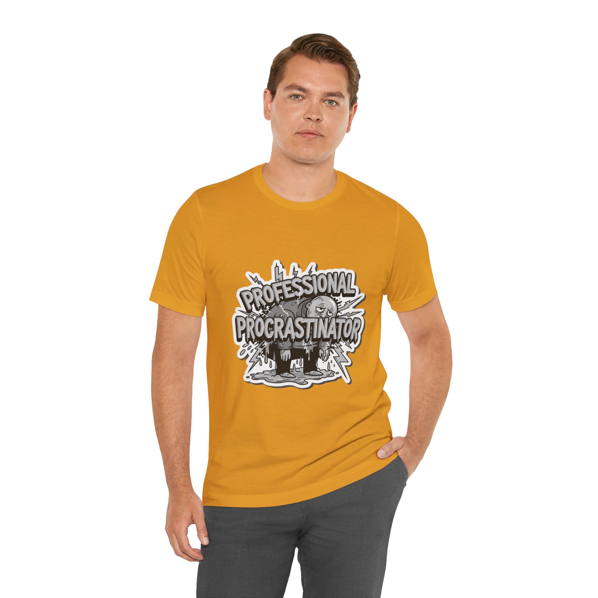 DIY Apparel | Professional Procrastinator T-Shirt — Funny Graphic Tee for Students & Office Workers