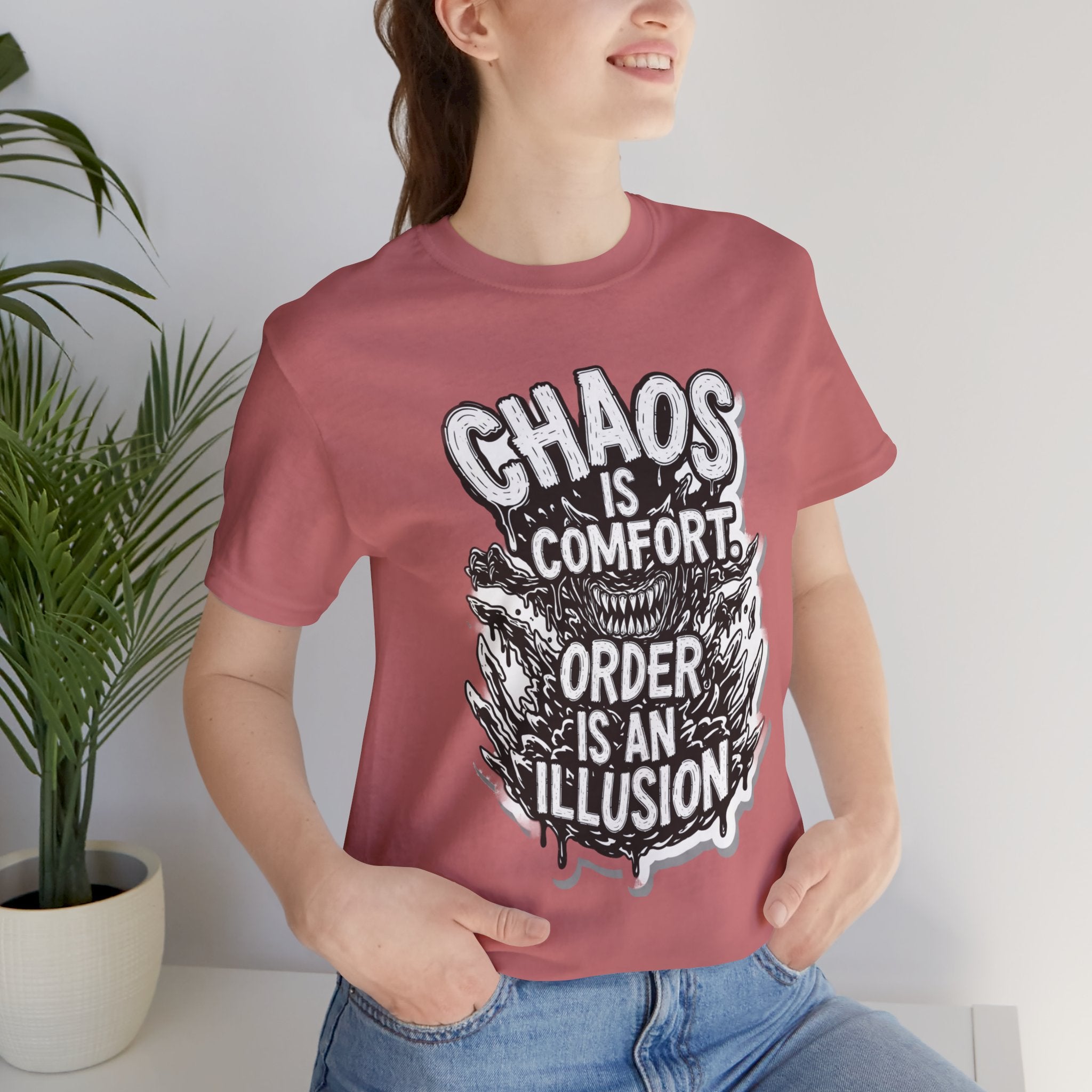 DIY apparel | Chaos Is Comfort Tee — Graphic Quote T-Shirt