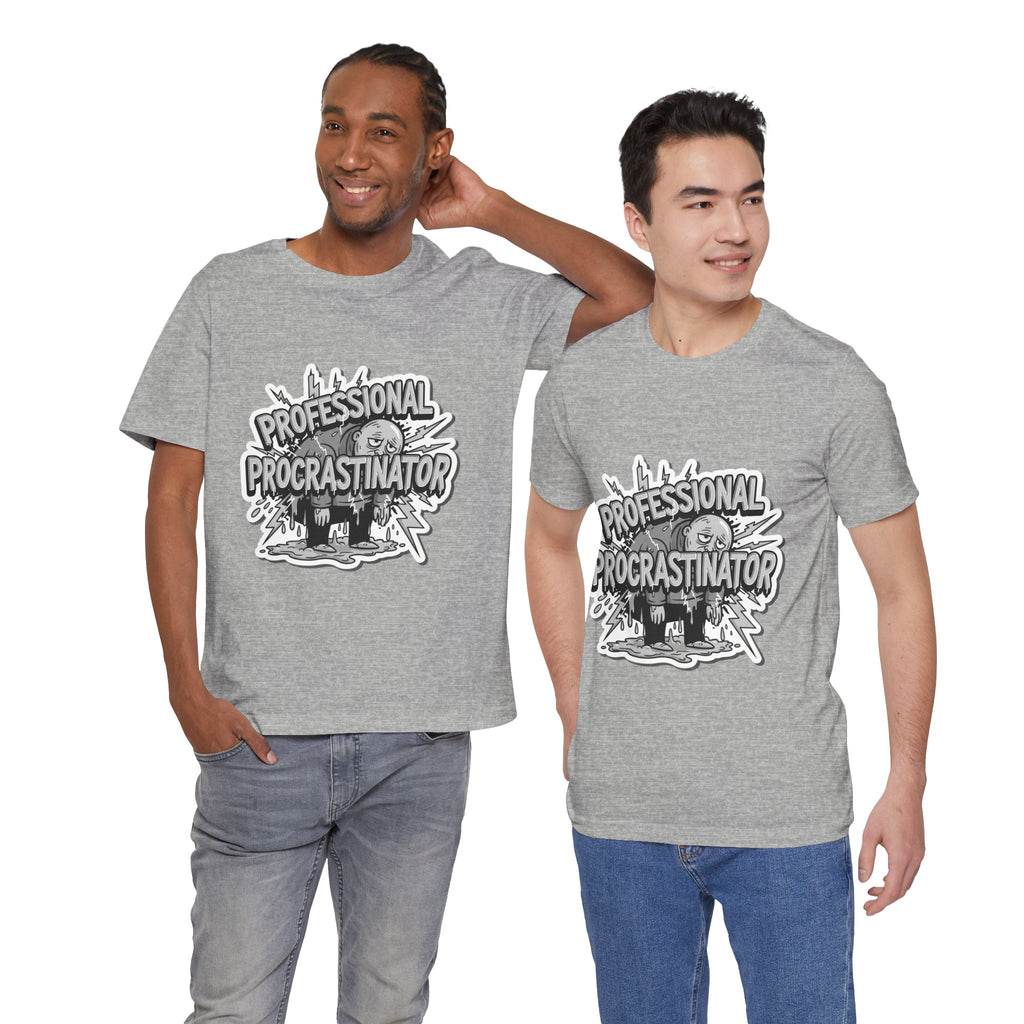 DIY Apparel | Professional Procrastinator T-Shirt — Funny Graphic Tee for Students & Office Workers