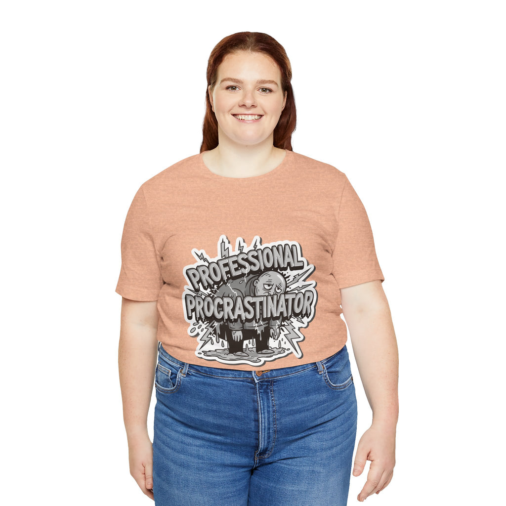 DIY Apparel | Professional Procrastinator T-Shirt — Funny Graphic Tee for Students & Office Workers