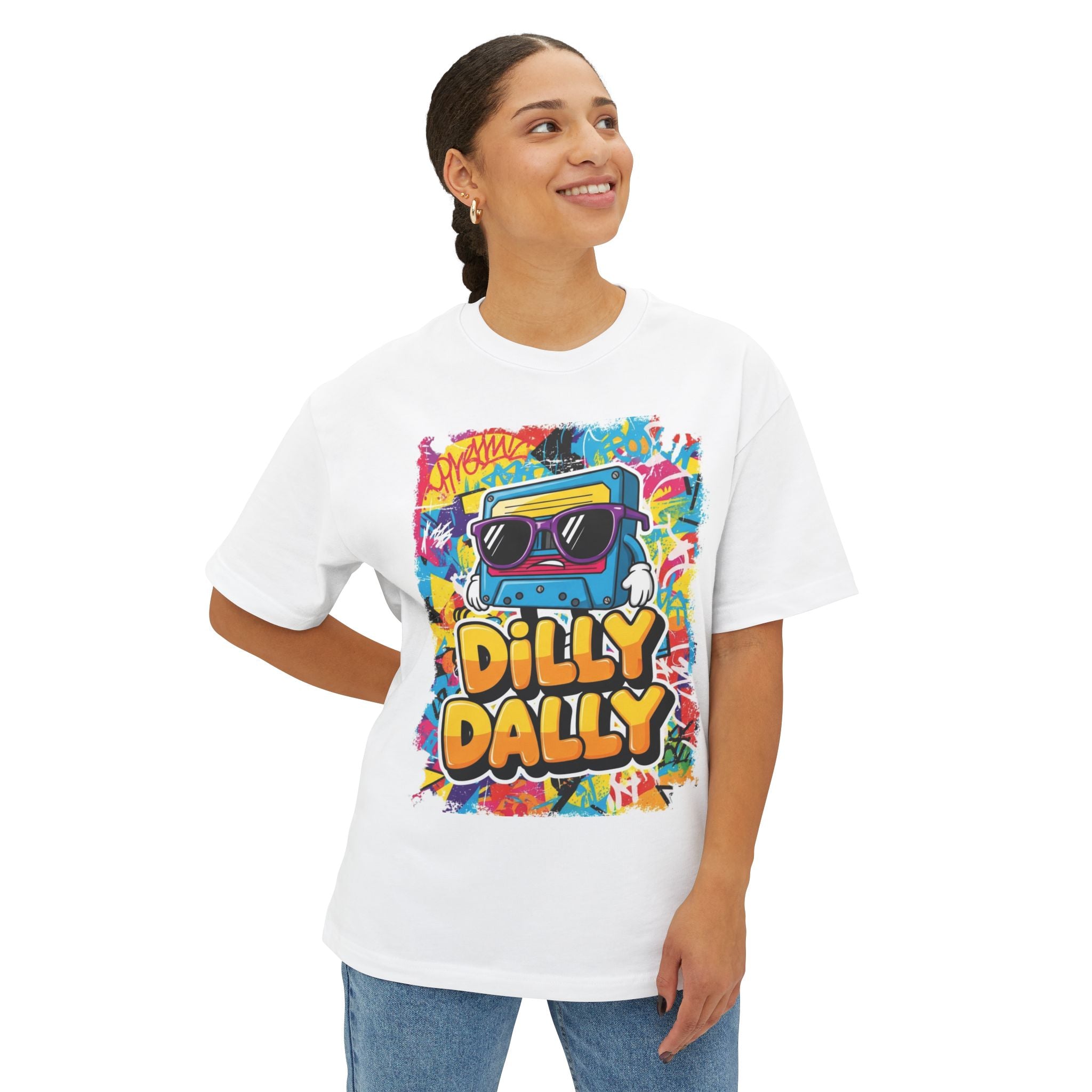 Dilly Dally 90s Skate Tee - Retro Streetwear Style