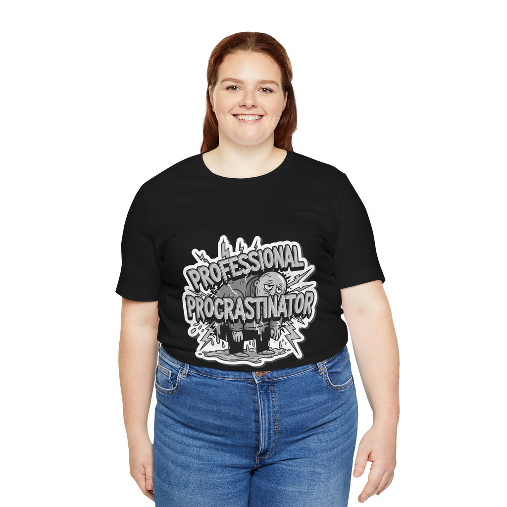 DIY Apparel | Professional Procrastinator T-Shirt — Funny Graphic Tee for Students & Office Workers