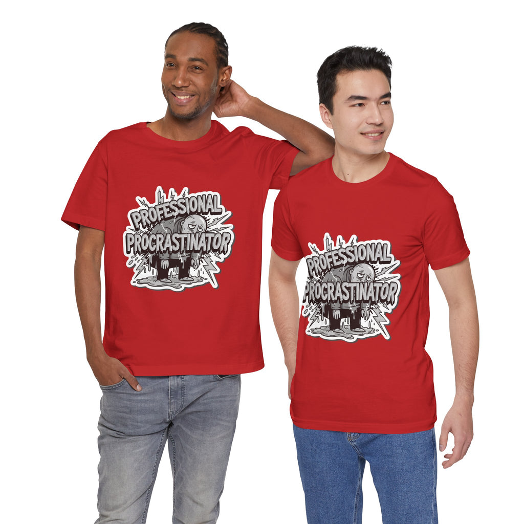 DIY Apparel | Professional Procrastinator T-Shirt — Funny Graphic Tee for Students & Office Workers