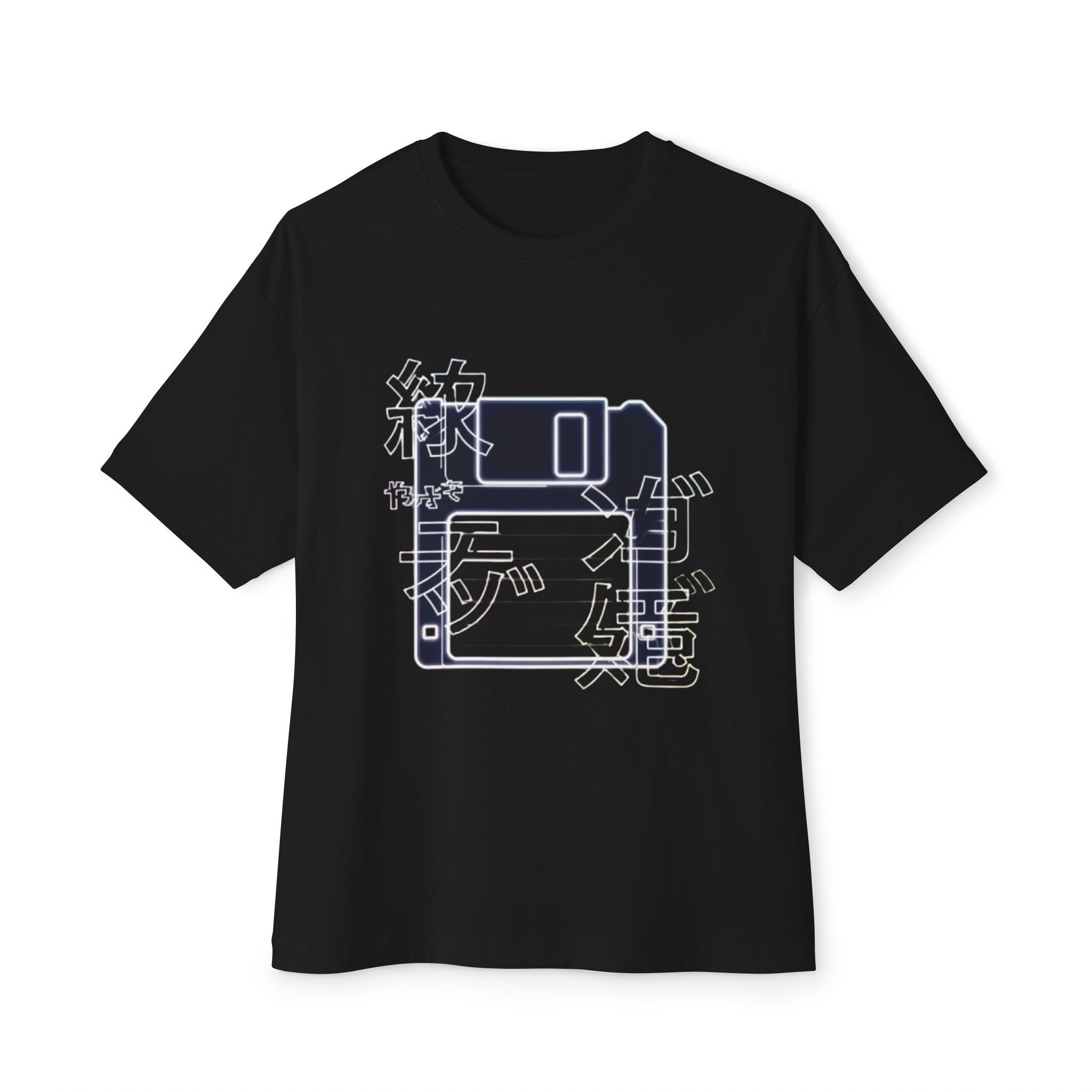Cyberpunk Floppy Disk Kanji Gradient Tee