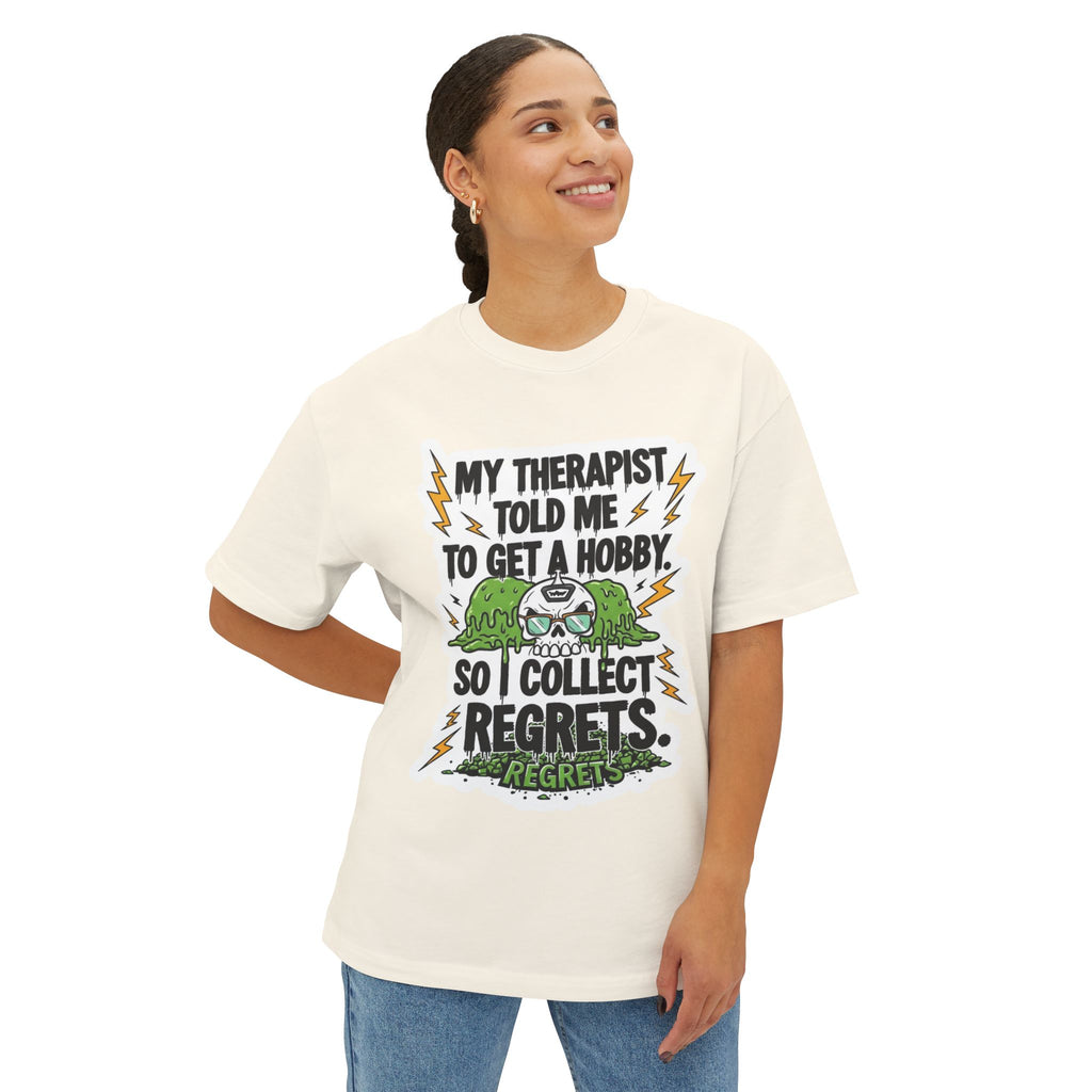 My Therapist Regrets Shirt | Funny Mental Health Tee | Dark Humor Sarcastic Streetwear | Premium Cotton Graphic T-Shirt