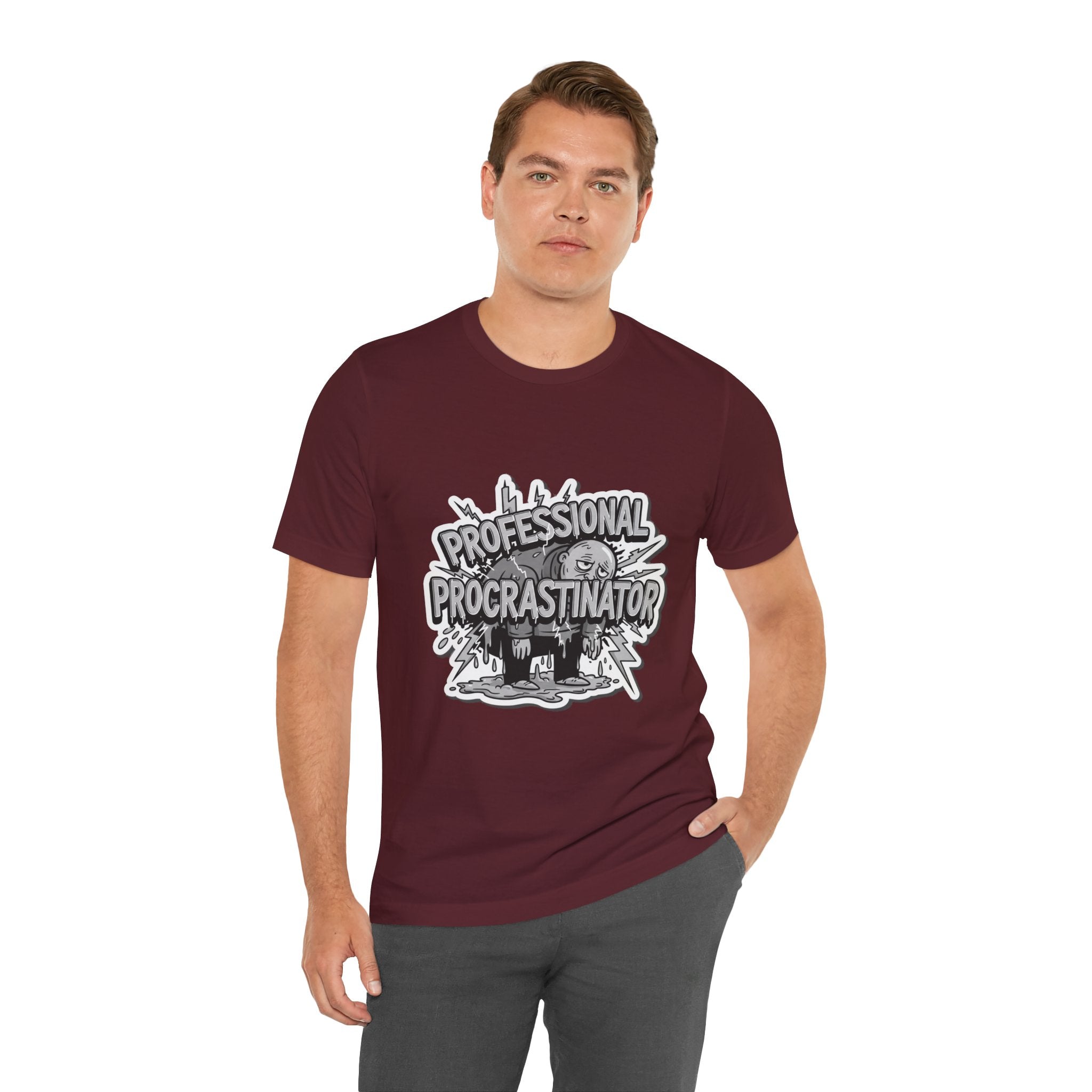 DIY Apparel | Professional Procrastinator T-Shirt — Funny Graphic Tee for Students & Office Workers