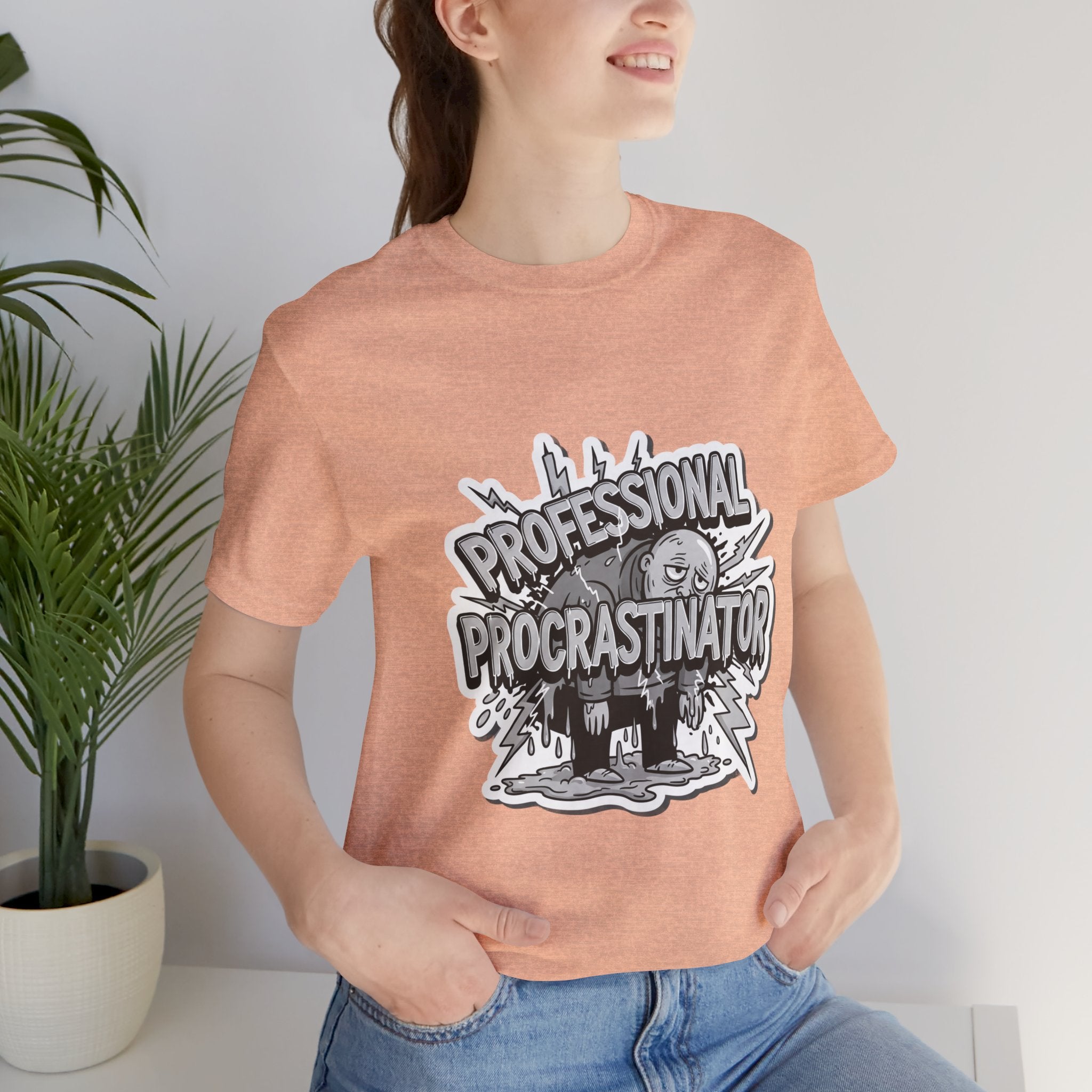 DIY Apparel | Professional Procrastinator T-Shirt — Funny Graphic Tee for Students & Office Workers