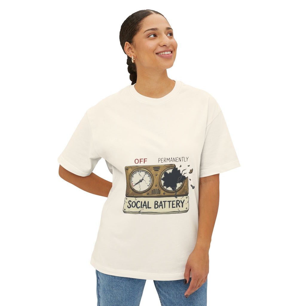 Social Battery Low Tee - Funny Introvert Energy Shirt