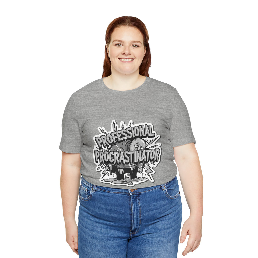 DIY Apparel | Professional Procrastinator T-Shirt — Funny Graphic Tee for Students & Office Workers