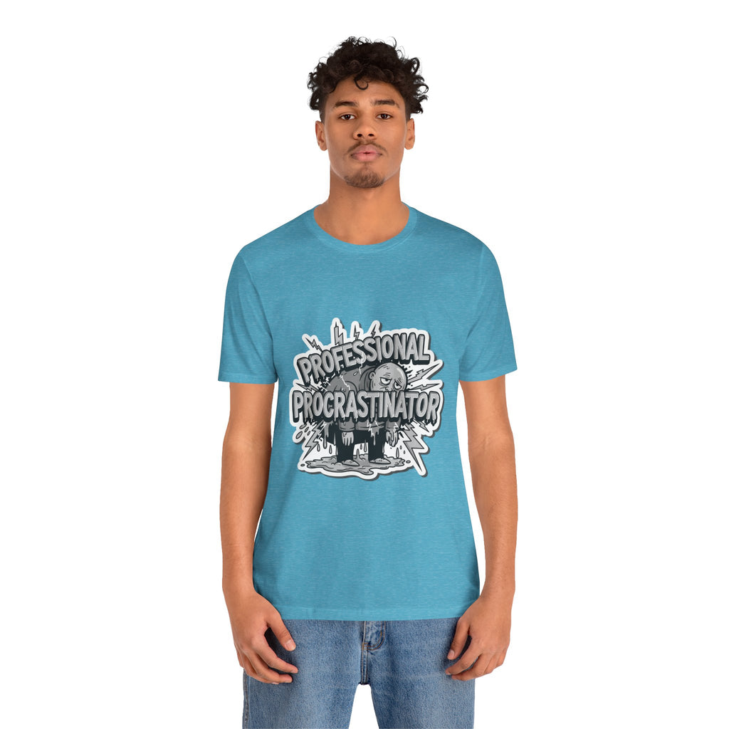 DIY Apparel | Professional Procrastinator T-Shirt — Funny Graphic Tee for Students & Office Workers