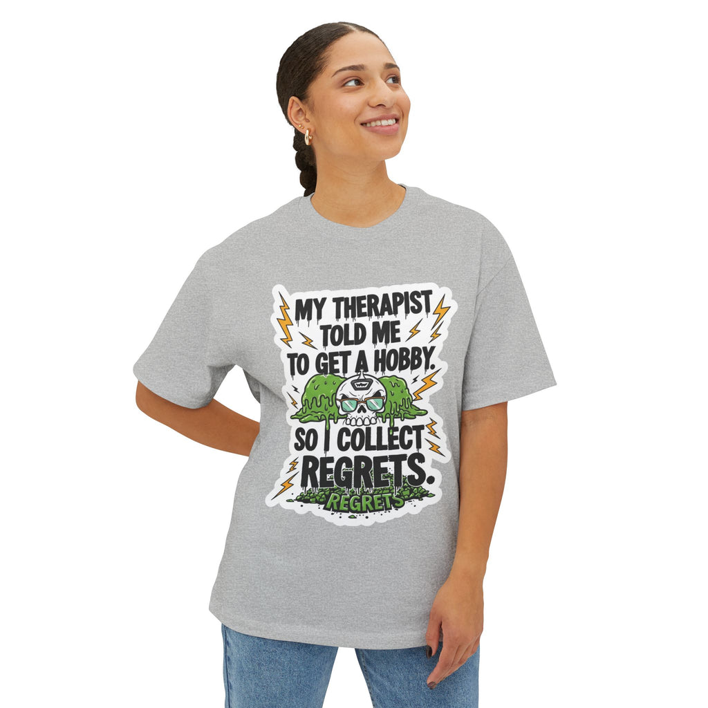 My Therapist Regrets Shirt | Funny Mental Health Tee | Dark Humor Sarcastic Streetwear | Premium Cotton Graphic T-Shirt