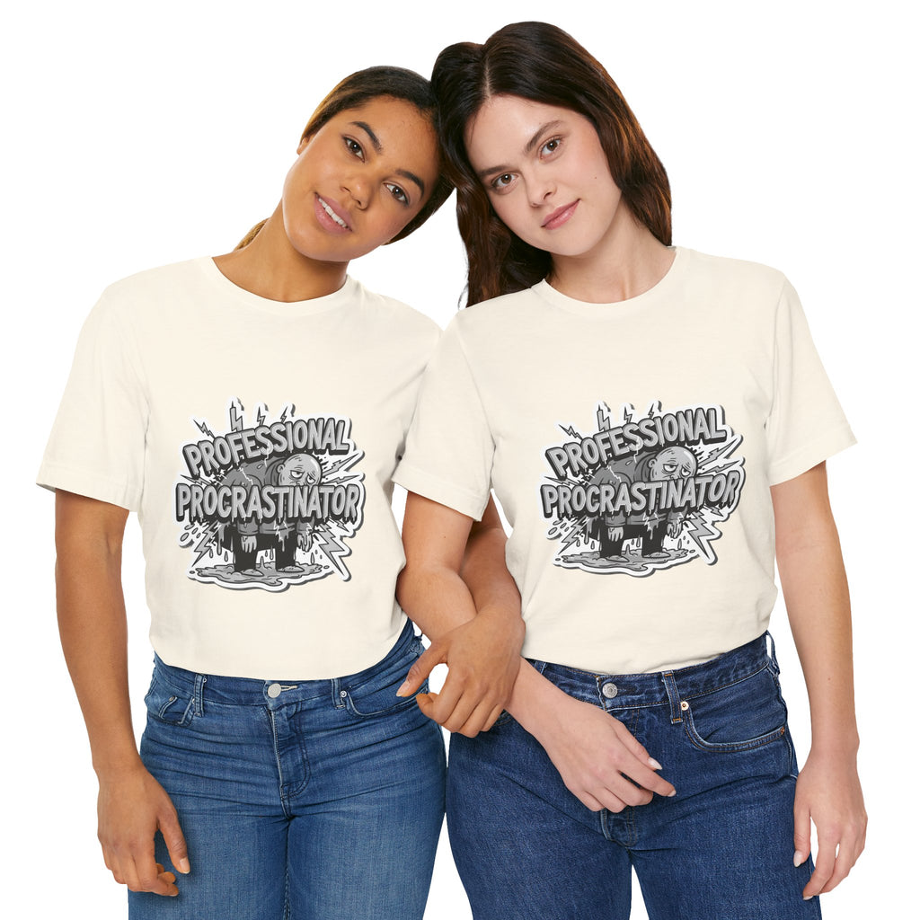 DIY Apparel | Professional Procrastinator T-Shirt — Funny Graphic Tee for Students & Office Workers