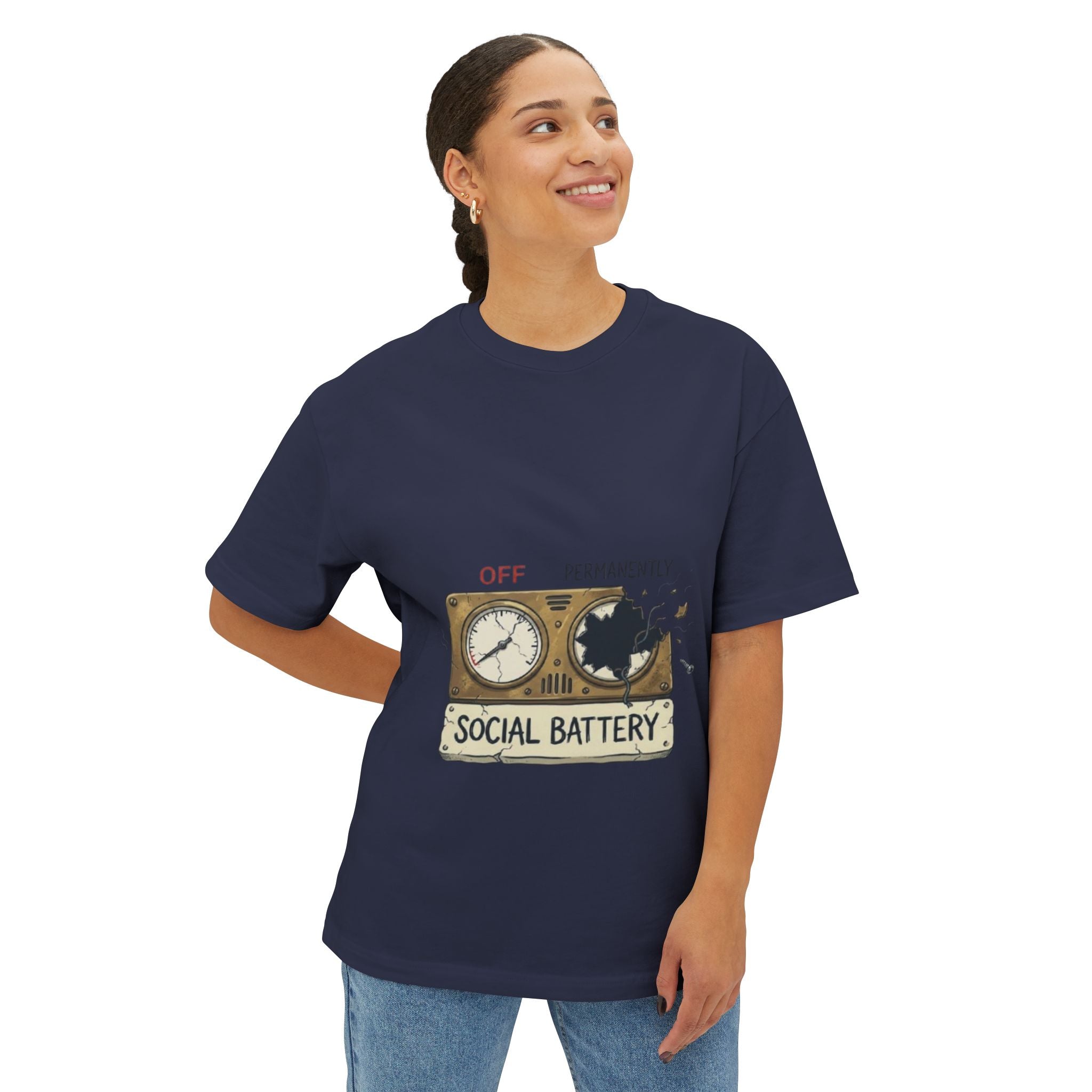 Social Battery Low Tee - Funny Introvert Energy Shirt