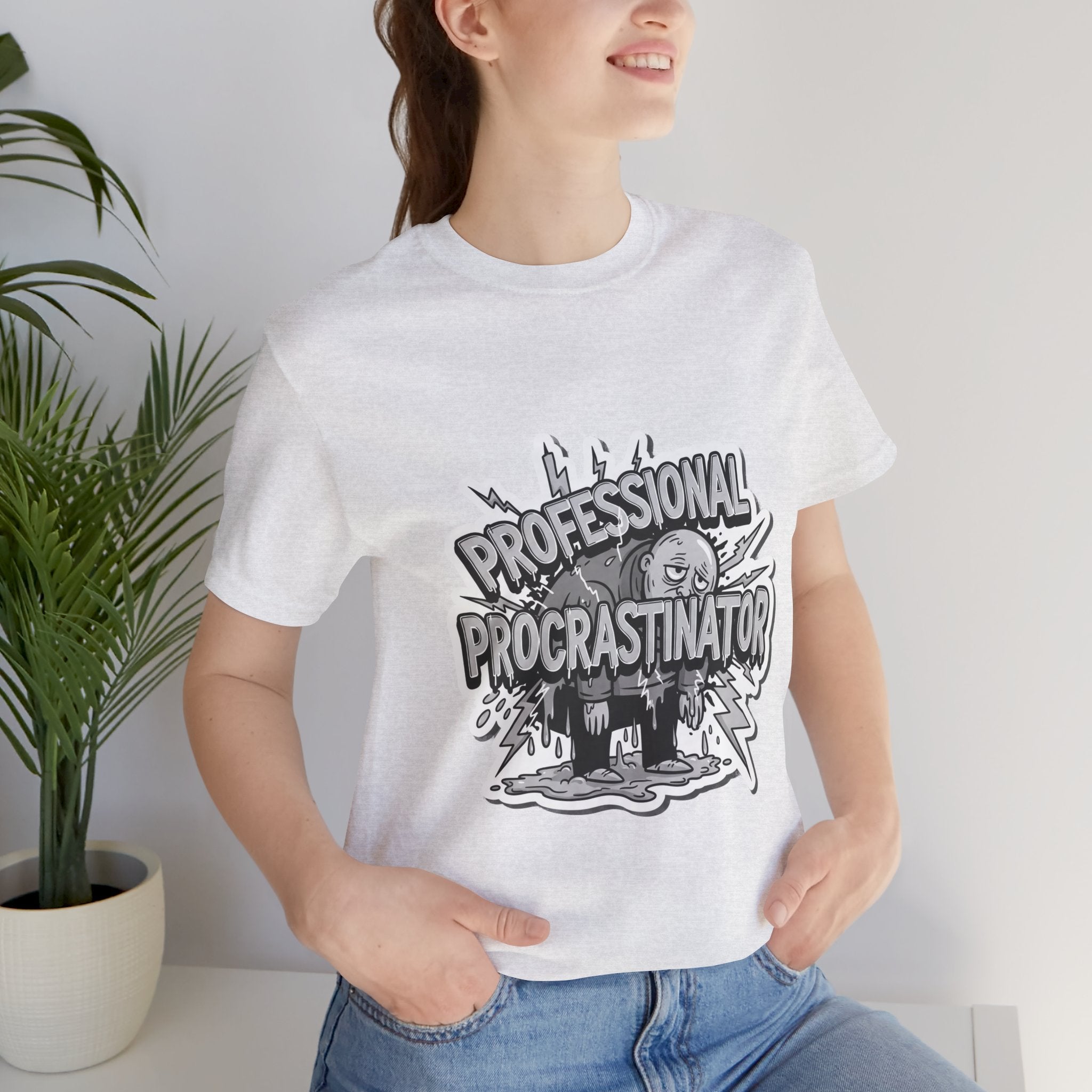 DIY Apparel | Professional Procrastinator T-Shirt — Funny Graphic Tee for Students & Office Workers