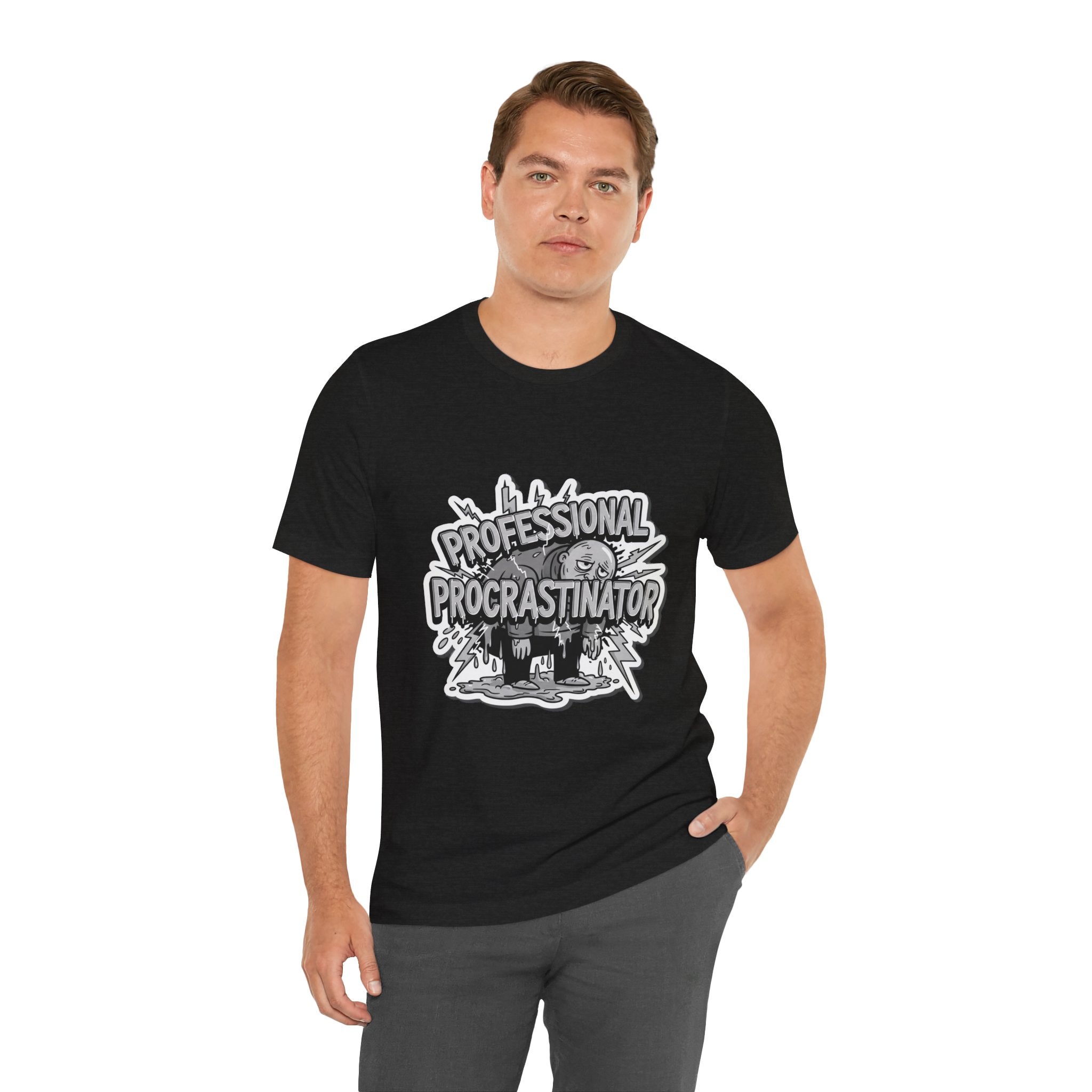 DIY Apparel | Professional Procrastinator T-Shirt — Funny Graphic Tee for Students & Office Workers