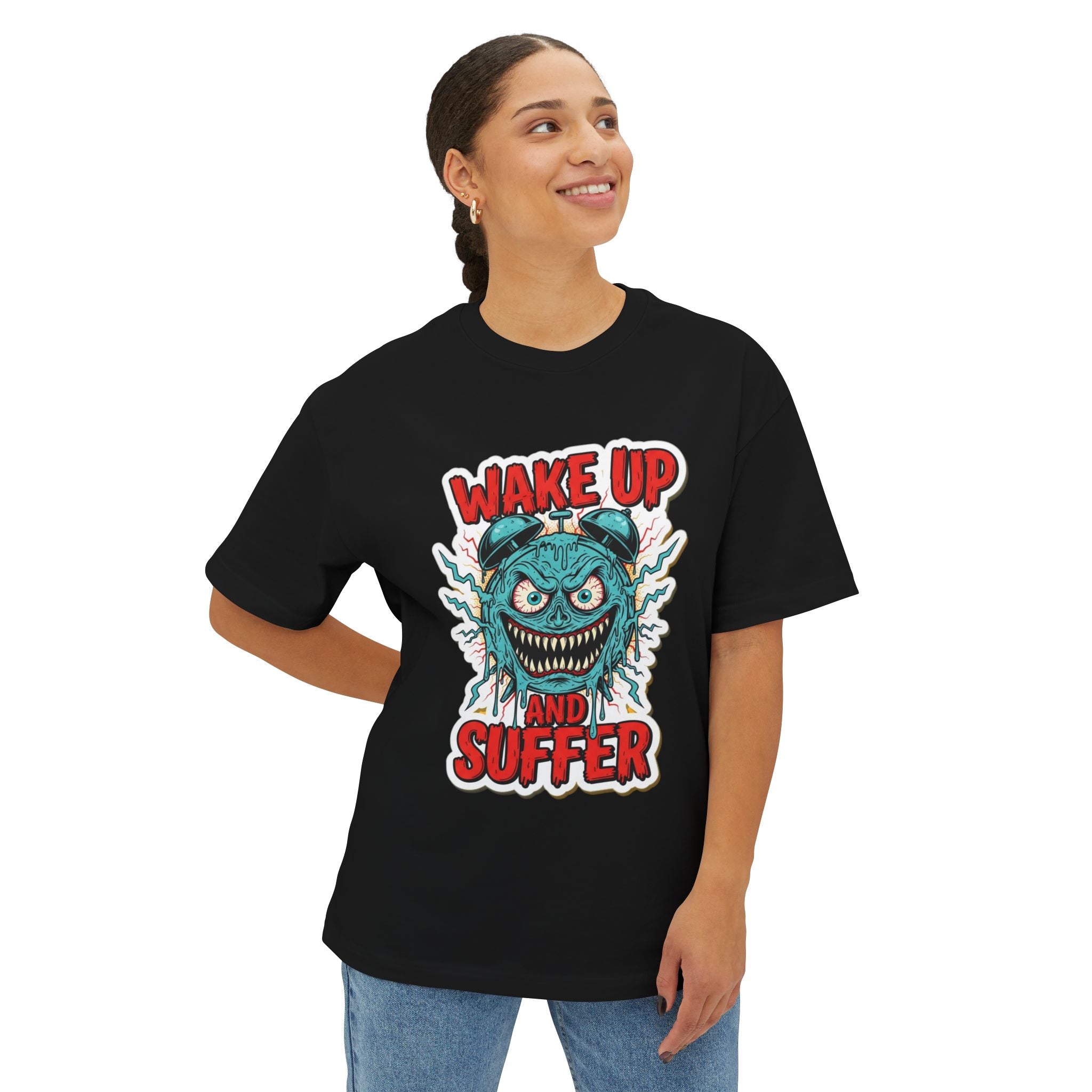 Wake Suffer Skate T-Shirt | DIY Colorable Tee | Interactive Skater Apparel | Grunge Outline Art | Customizable Gift