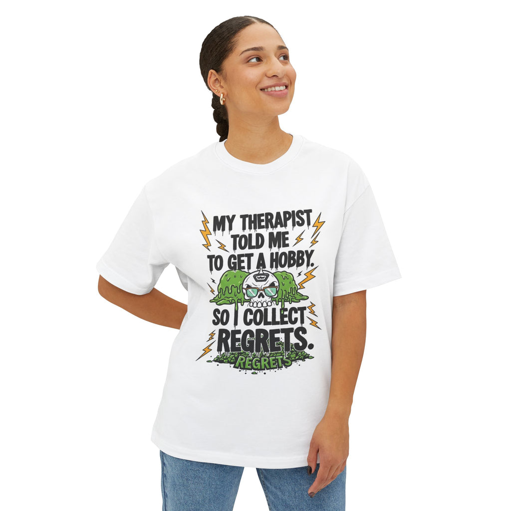 My Therapist Regrets Shirt | Funny Mental Health Tee | Dark Humor Sarcastic Streetwear | Premium Cotton Graphic T-Shirt
