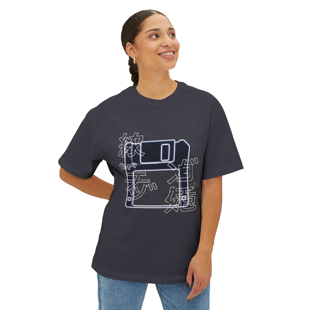 Cyberpunk Floppy Disk Kanji Gradient Tee