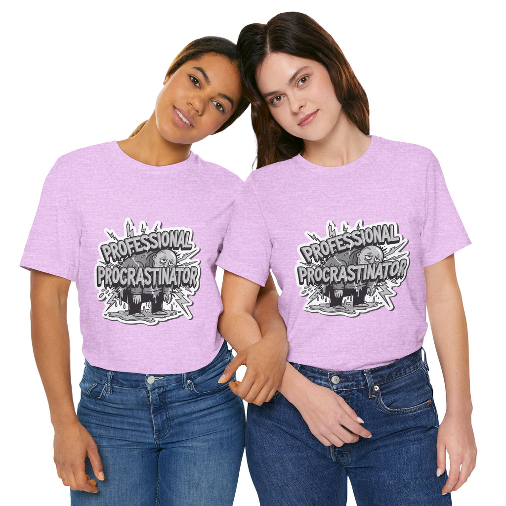DIY Apparel | Professional Procrastinator T-Shirt — Funny Graphic Tee for Students & Office Workers