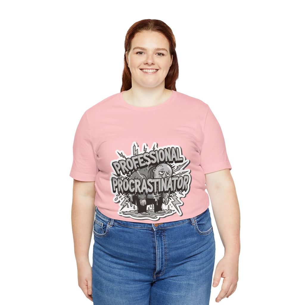 DIY Apparel | Professional Procrastinator T-Shirt — Funny Graphic Tee for Students & Office Workers