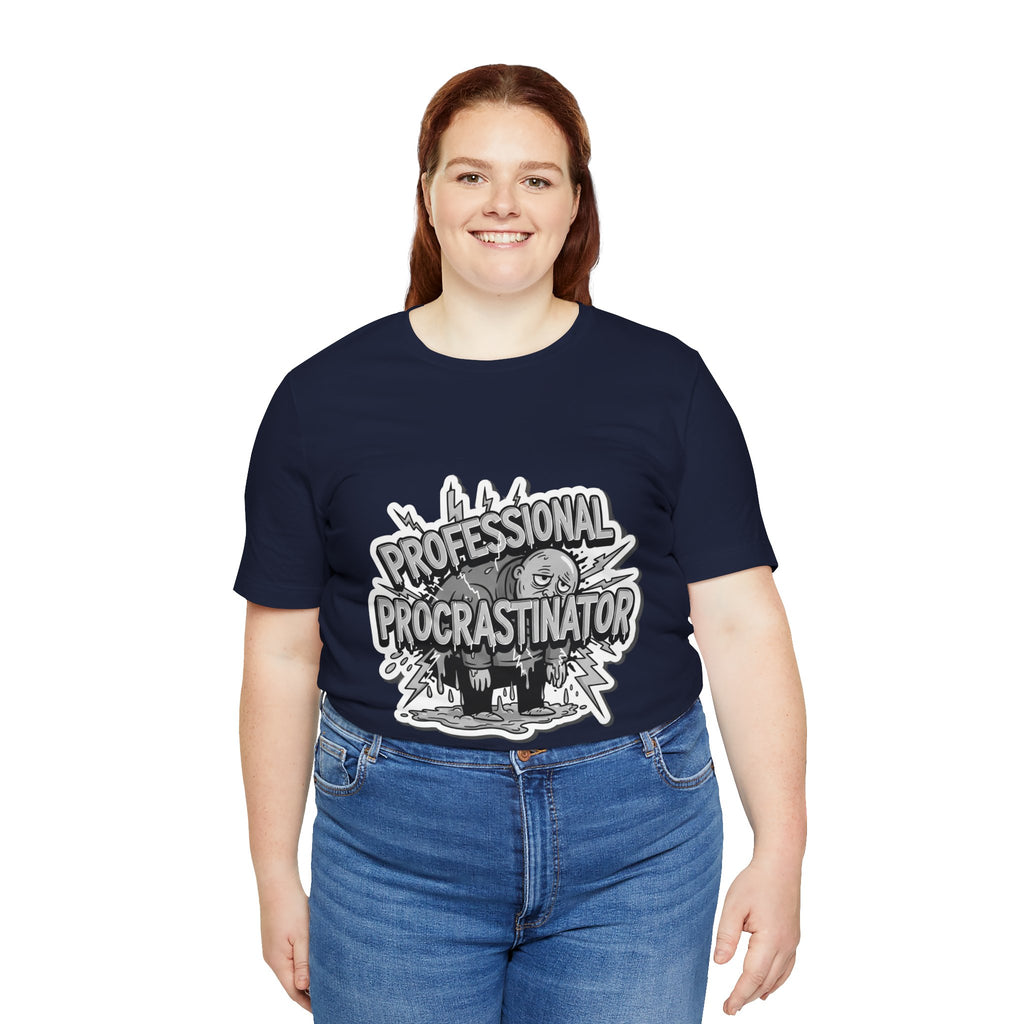 DIY Apparel | Professional Procrastinator T-Shirt — Funny Graphic Tee for Students & Office Workers