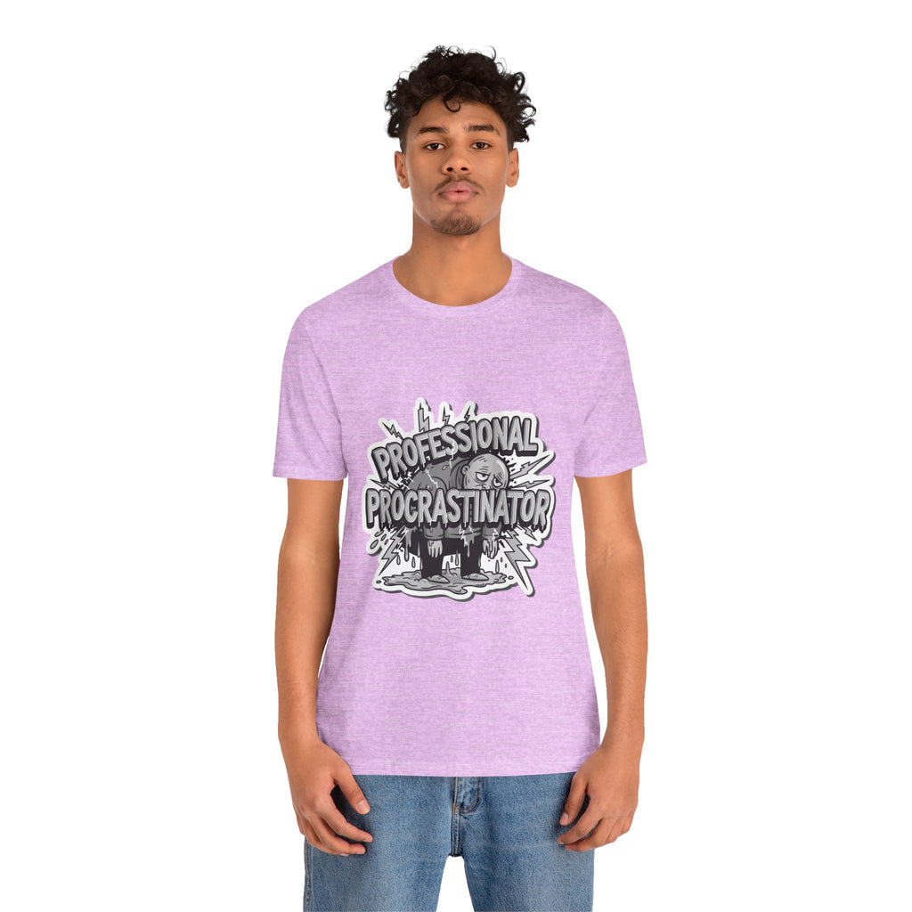 DIY Apparel | Professional Procrastinator T-Shirt — Funny Graphic Tee for Students & Office Workers