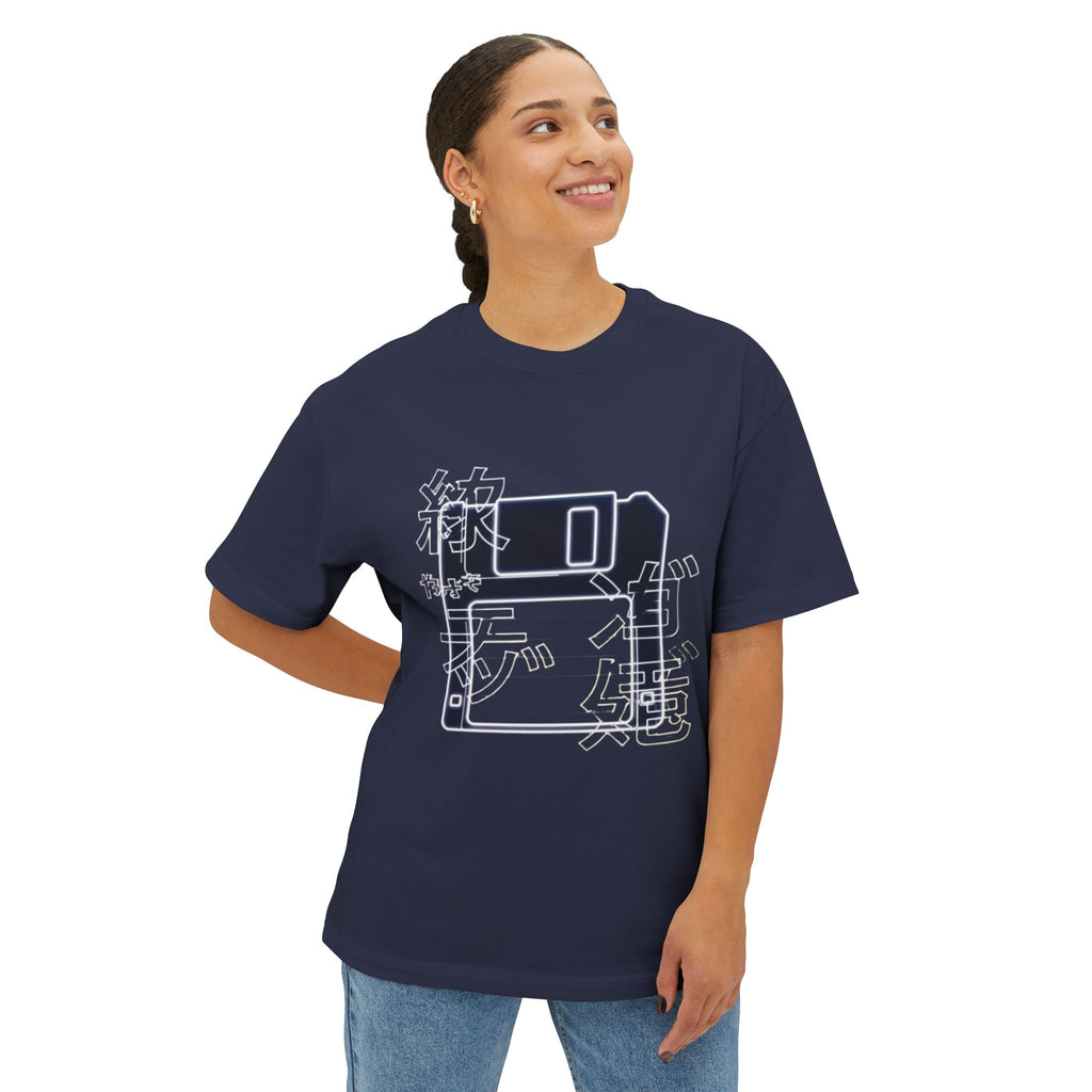Cyberpunk Floppy Disk Kanji Gradient Tee