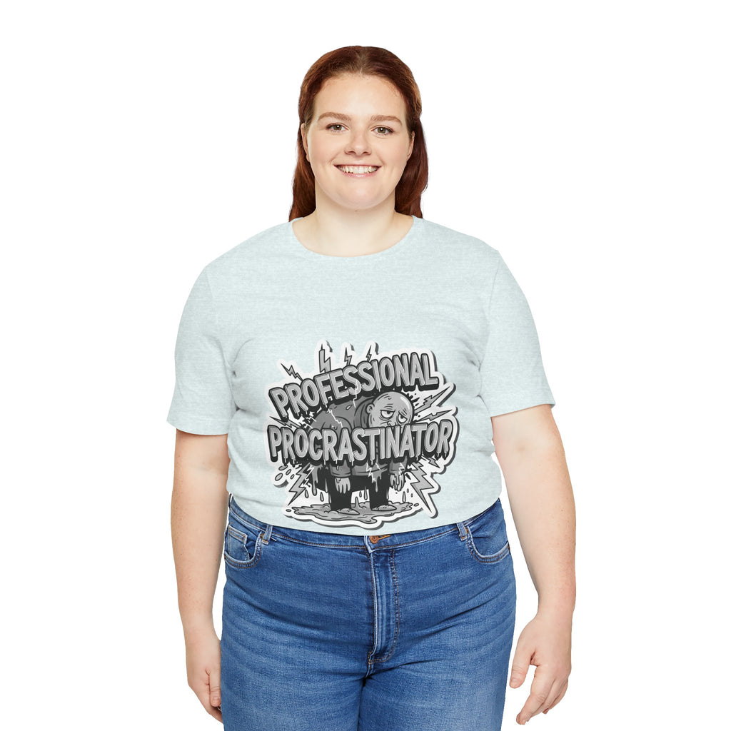 DIY Apparel | Professional Procrastinator T-Shirt — Funny Graphic Tee for Students & Office Workers